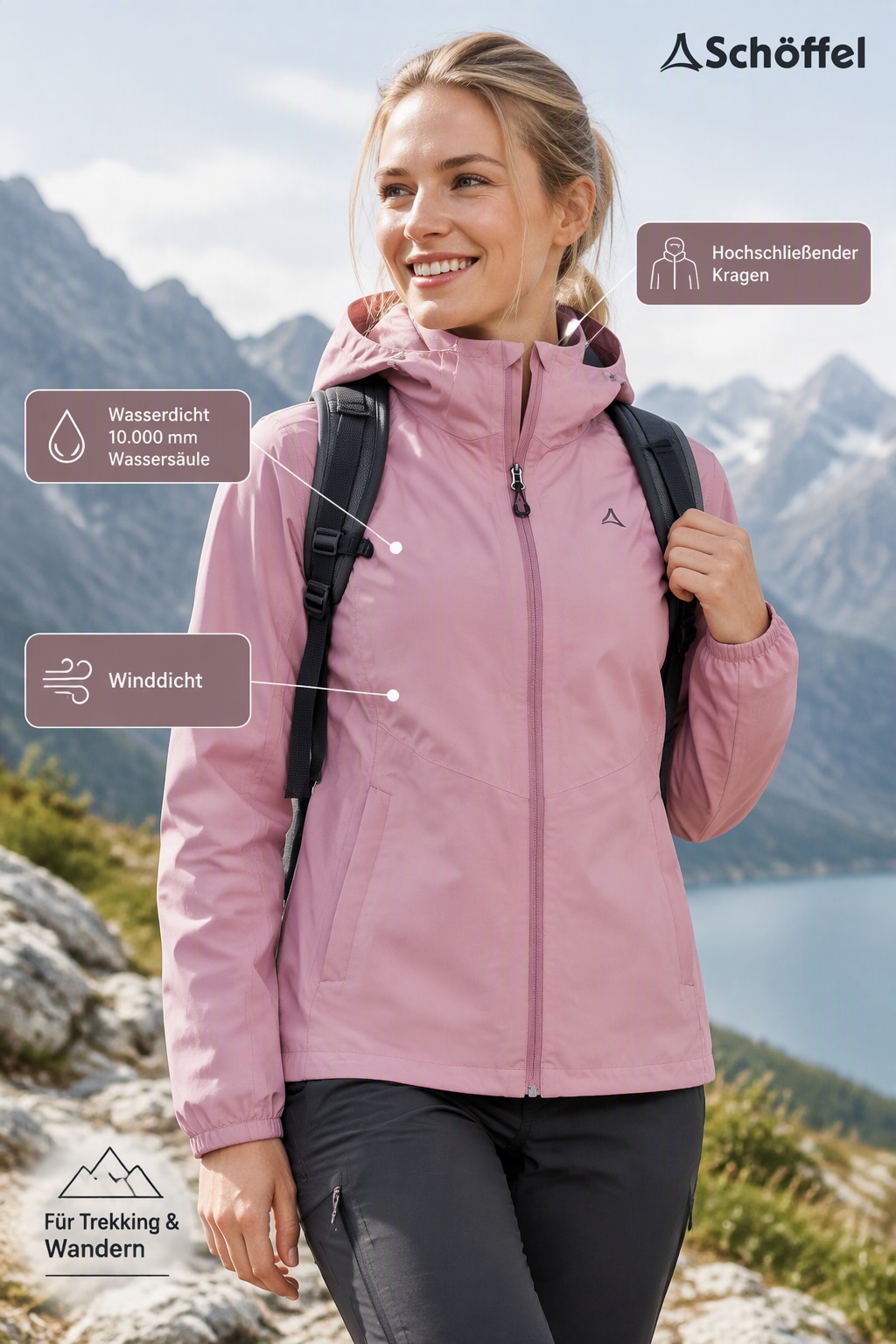 Schöffel Veste de pluie »Jacket Style Migandi WMS« avec capuche