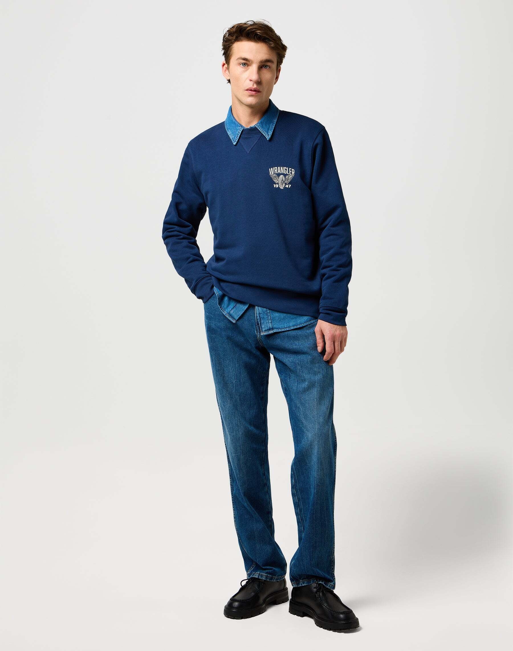 Wrangler Sweatshirt »WRANGLER Sweatshirt Americana Crew«

