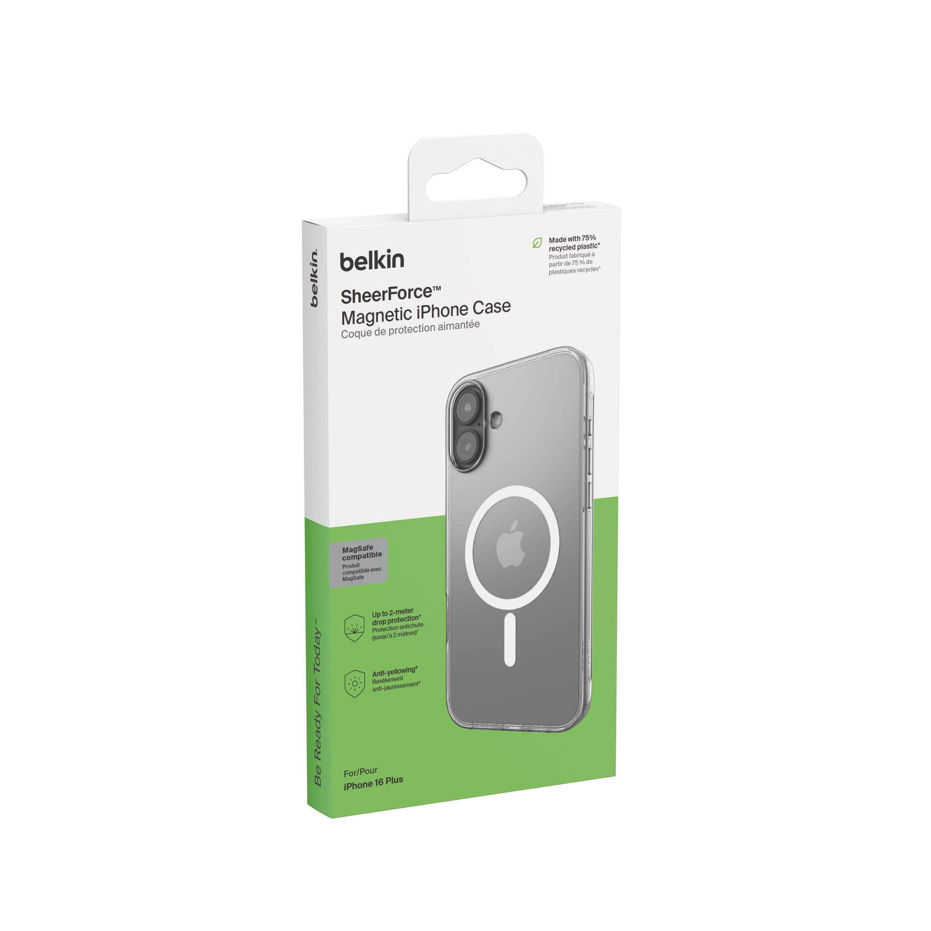 Belkin Handyhülle »SheerForce magnetisches Case für Apple iPhone 16 Plus« iPhone 16 Plus Backcover, Schutzhülle, Handyschutzhülle, Case, Schutzcase, stossfest