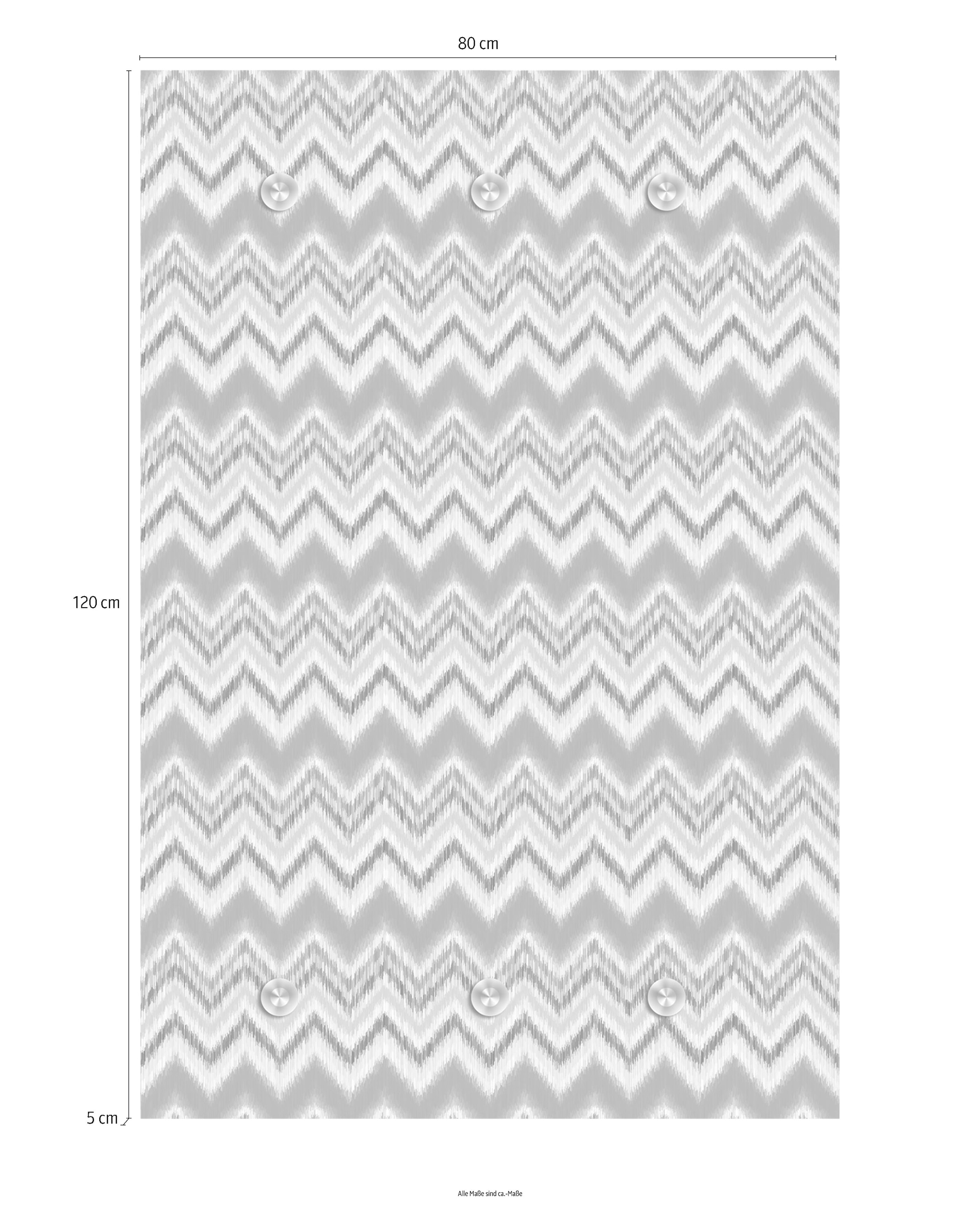 queence Garderobenleiste »Streifen« mit 6 Haken, 80 x 120 cm
