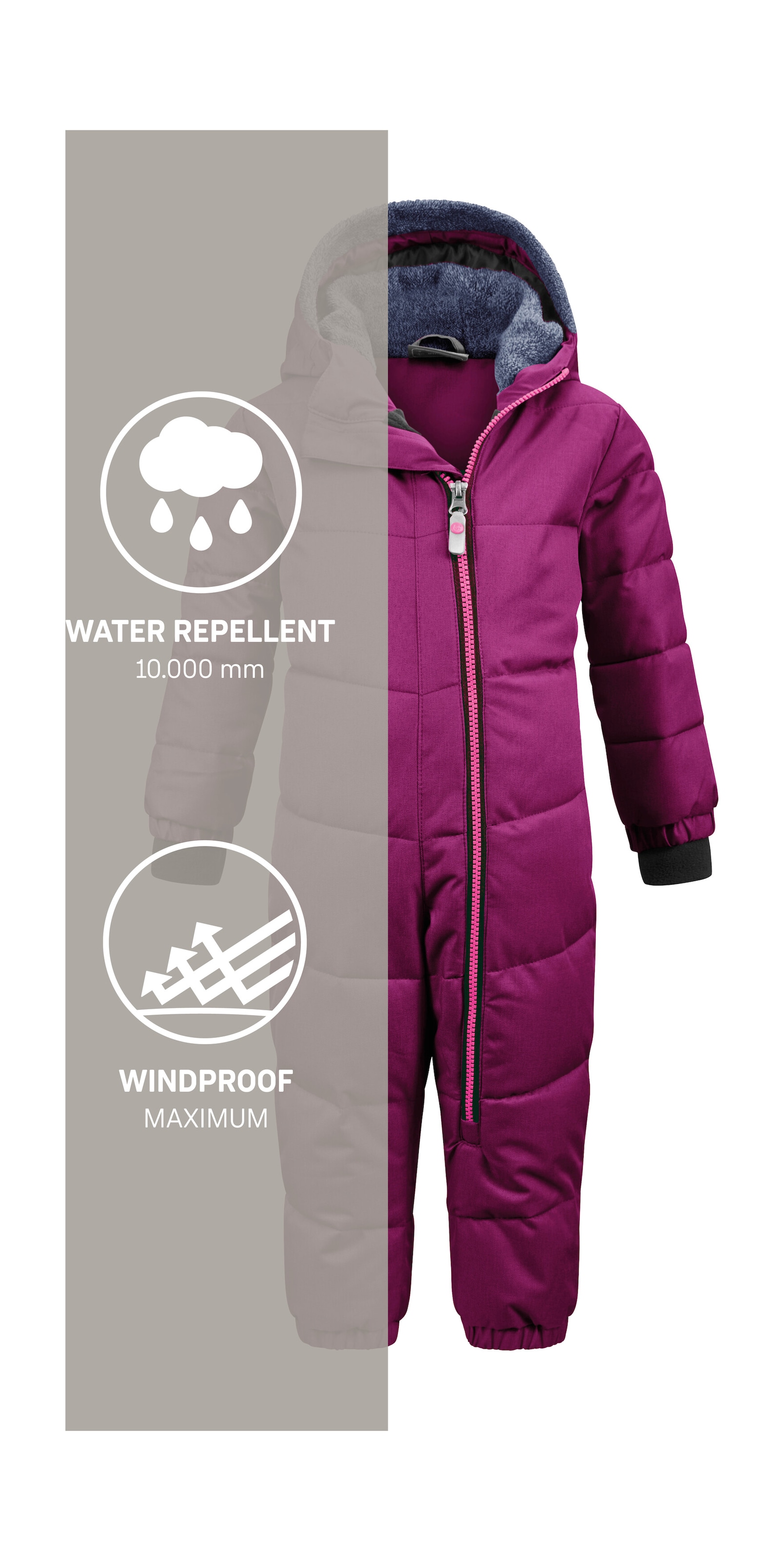 Killtec Combinaison de neige »Twinkly MNS ONPC B« Wasserabweisender Schneeanzug mit Fleece und reflektierenden Details