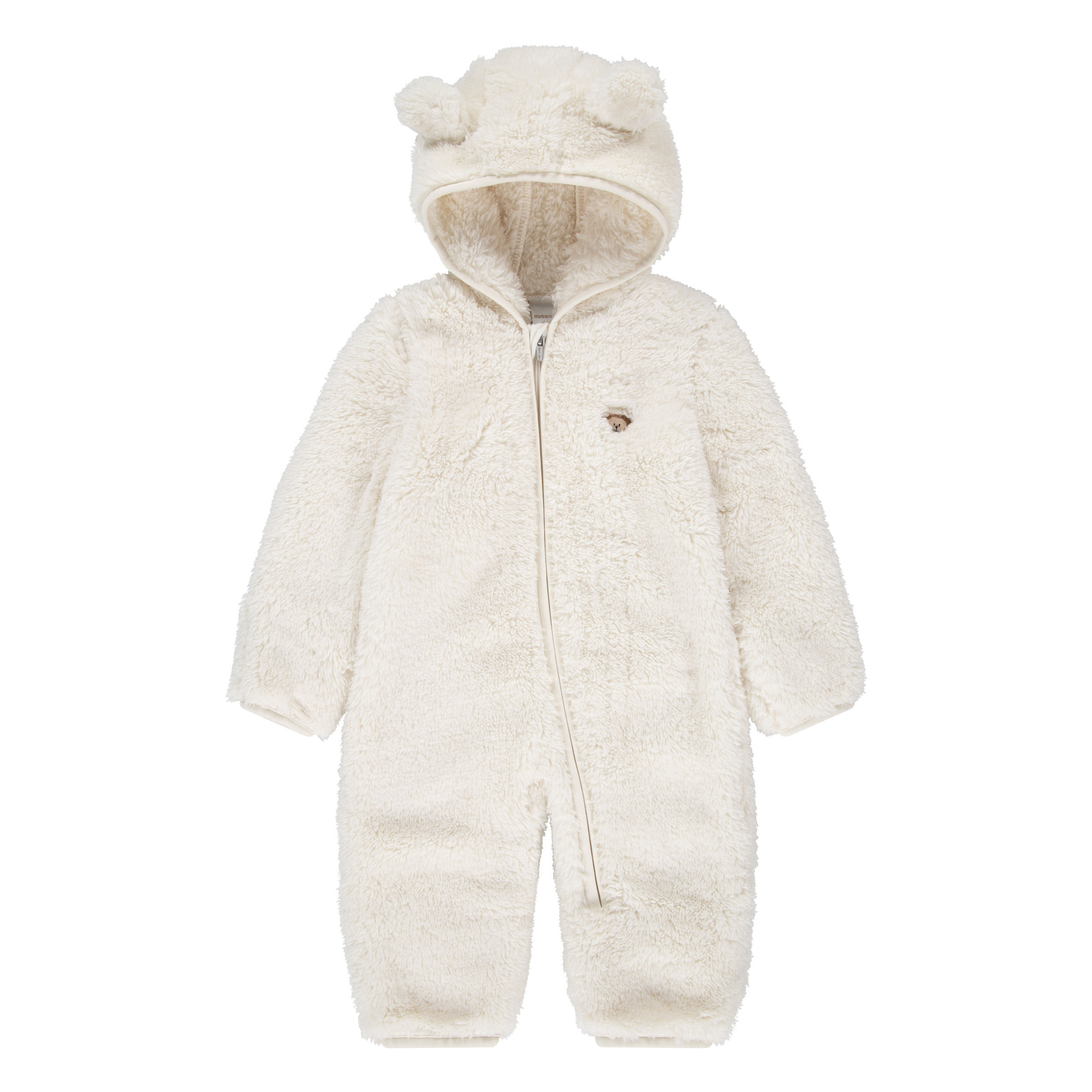HUGGIES babywear Plüschoverall »HUGN HUGGIES SHERPA PRAM« mit Kapuze mit Öhrchen