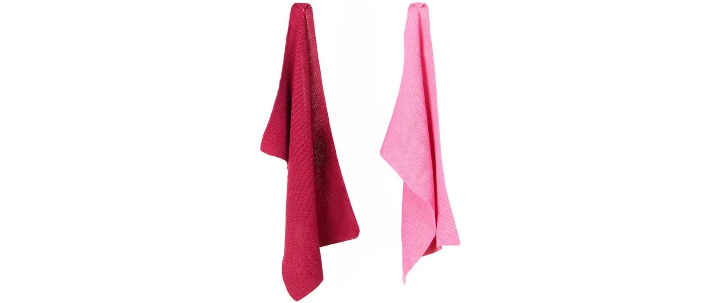 PAD Reinigungstuch »MONTE« (Baumwolle 30 cmx45 cm Set, 2 Stk. tlg. Wischtuch, 100% Baumwolle, 30x45 cm, Uni Farben, Strickoptik