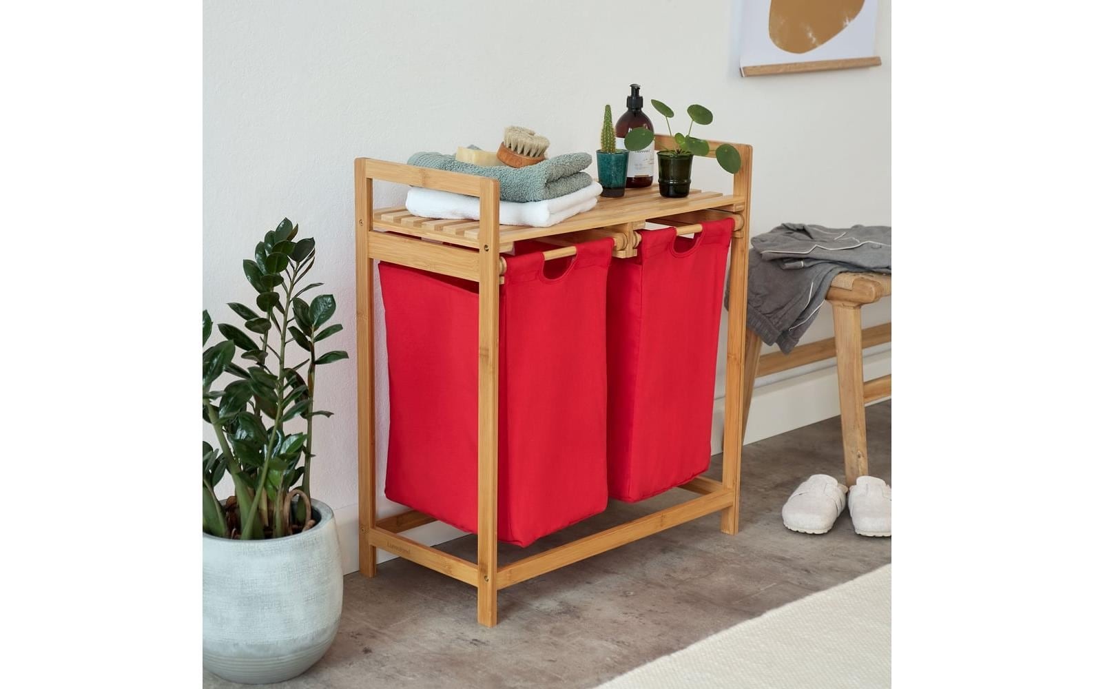 Lumaland Panier à linge »Bambus 60 l«