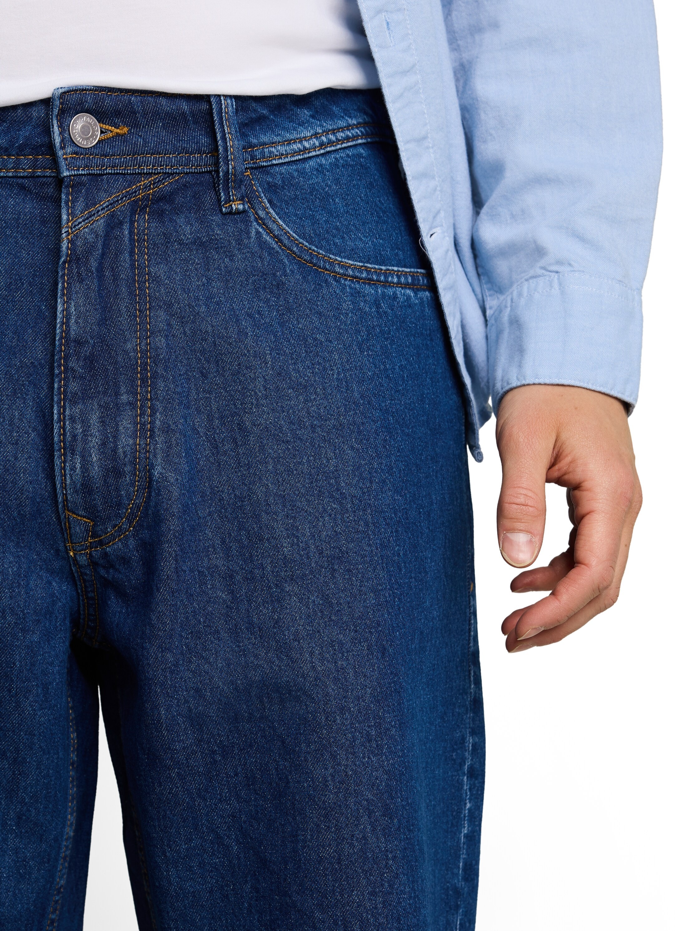 TOM TAILOR Denim Jeansshorts aus Baumwolle, mit Gürtelschlaufen