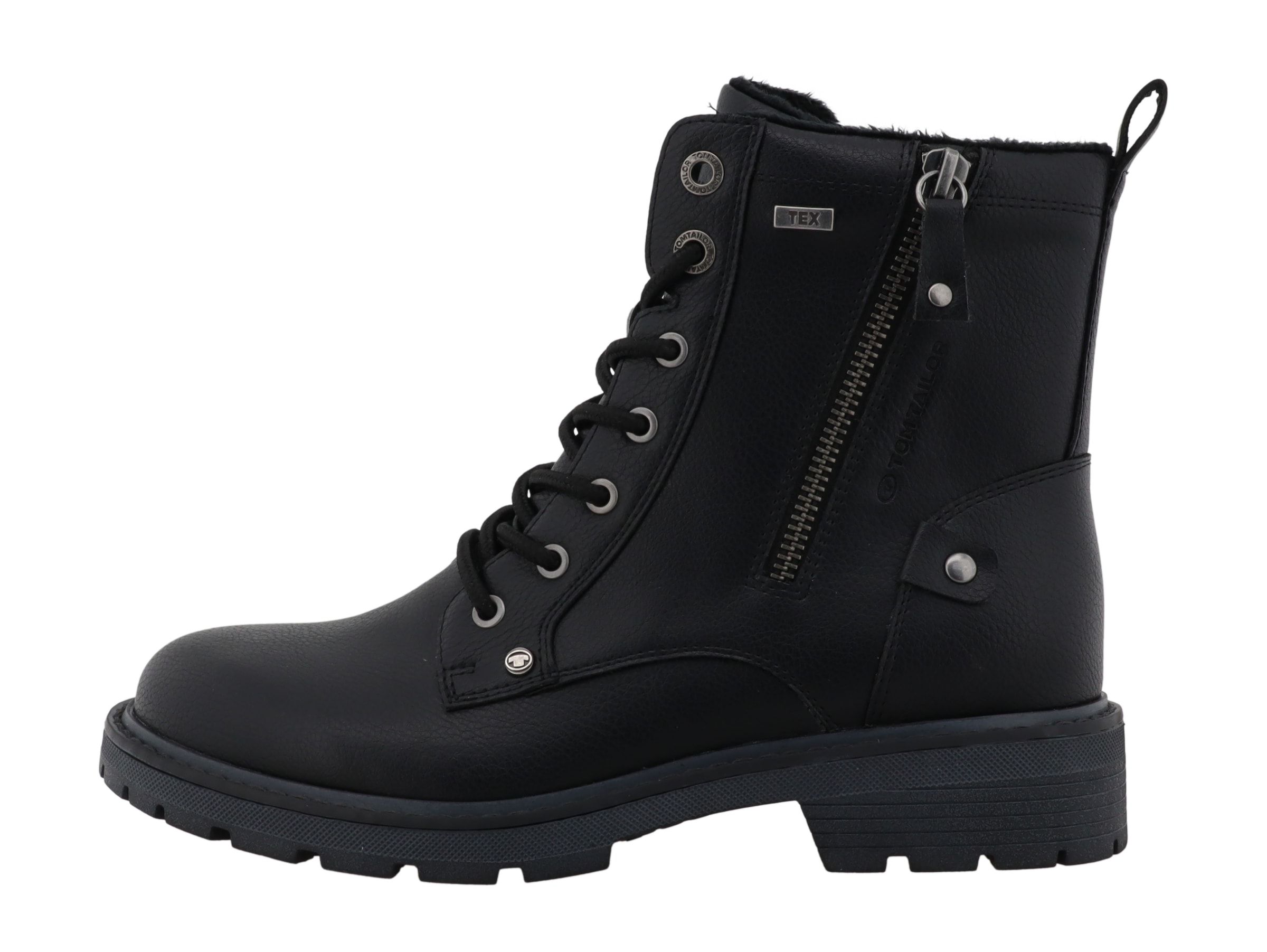 TOM TAILOR Bottines à lacets  workerboots, chaussure de randonnée avec talon bloc