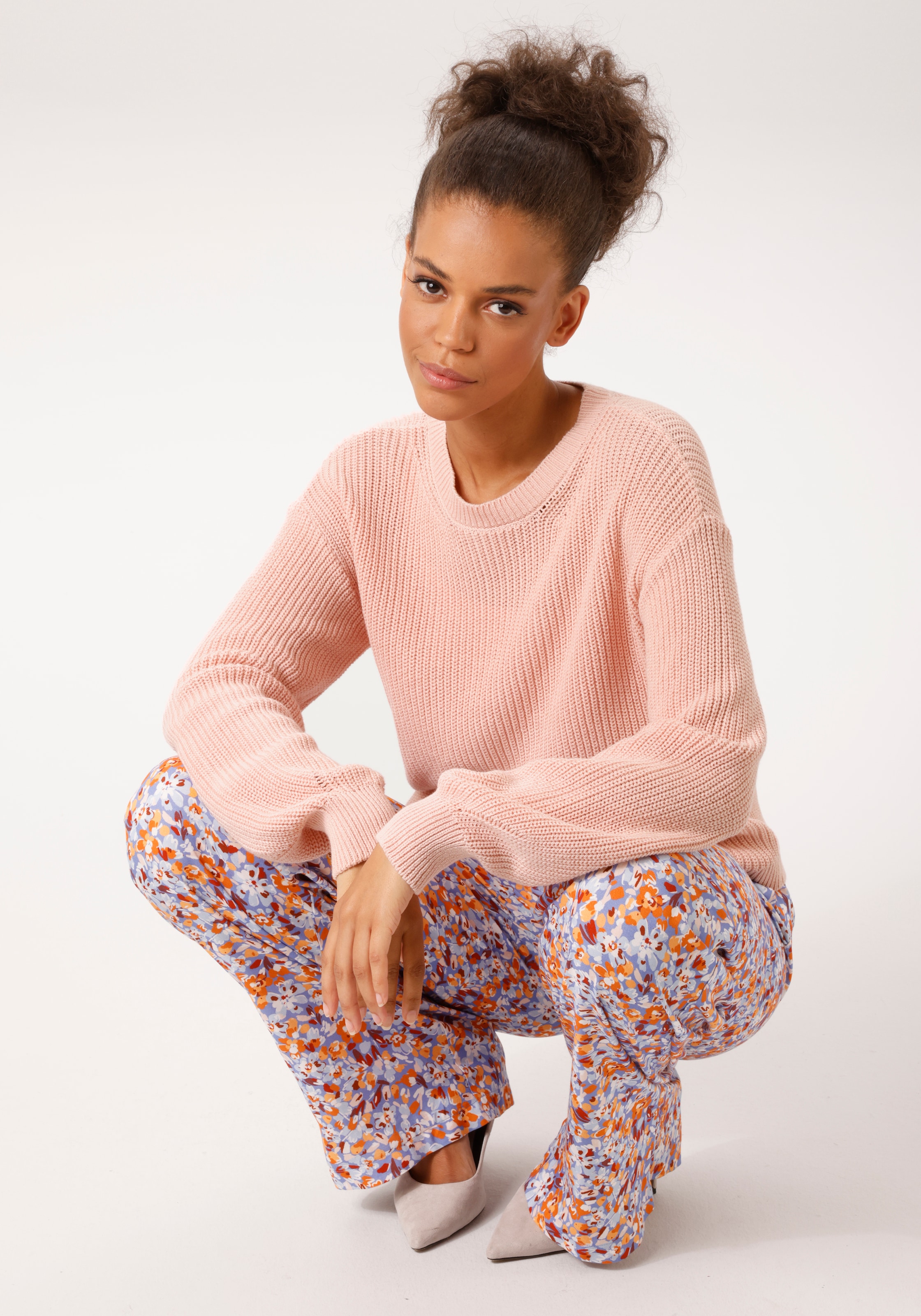 Aniston CASUAL Strickpullover in trendiger Farbpalette - NEUE KOLLEKTION