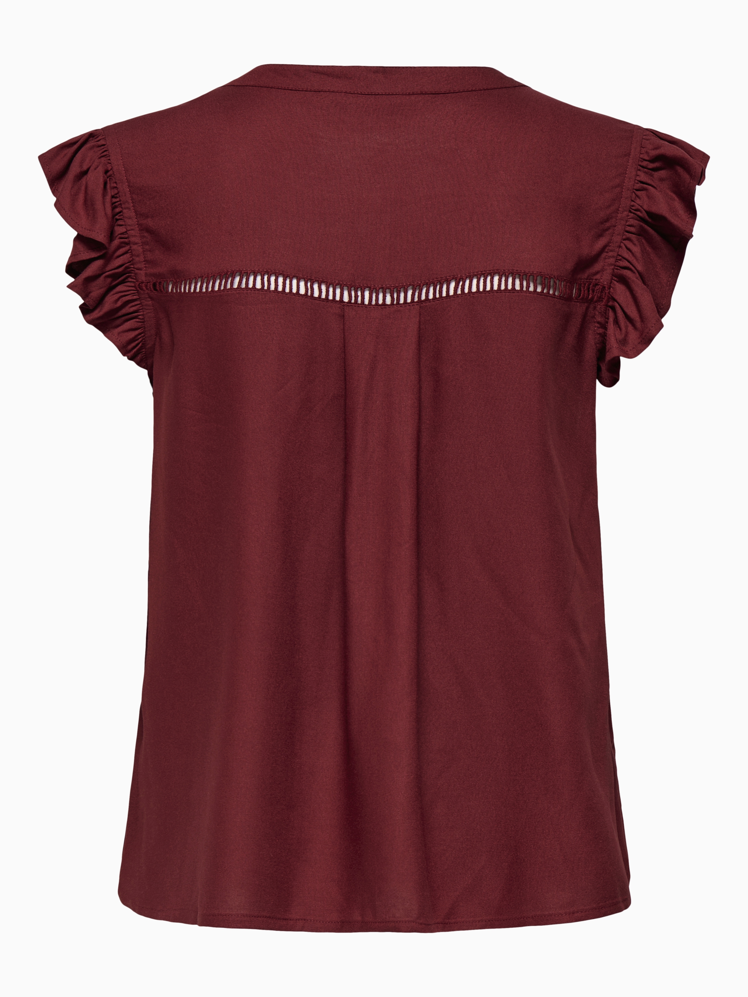 ONLY Blouse à manches courtes »ONLROSELLA LIFE CAPSLEEVE SHIRT WVN NOOS« viscose, coupe regular