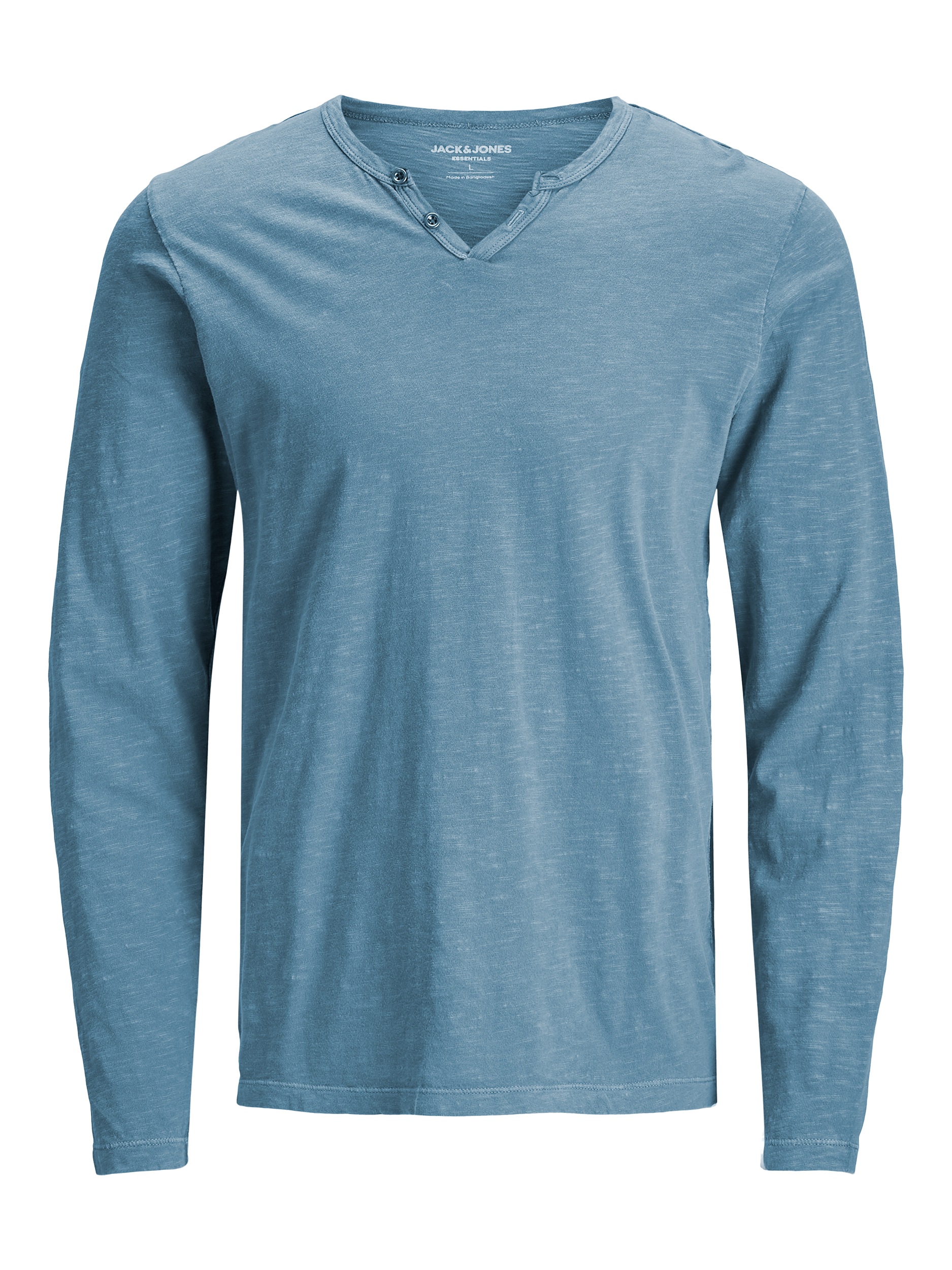 Jack & Jones Polo à manches longues »JJESPLIT NECK TEE LS NOOS« coton, coupe régulière
