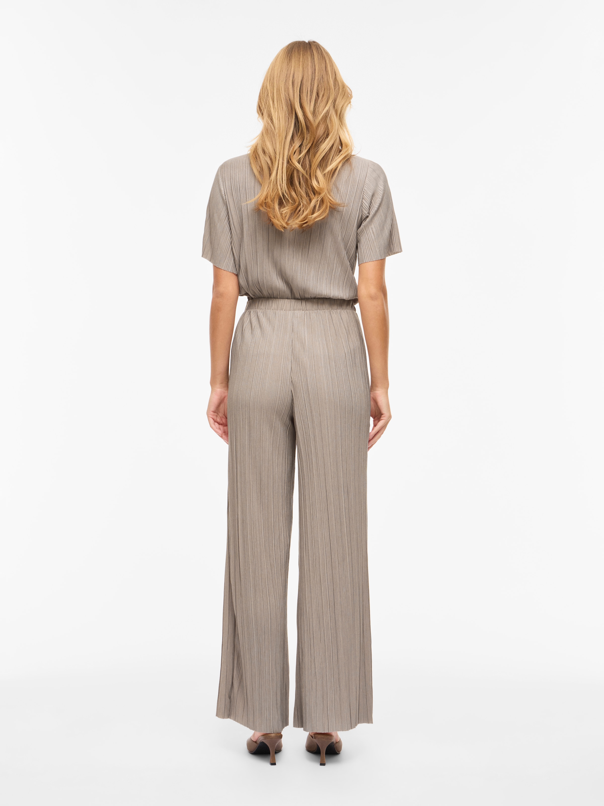 Vila Pantalon à enfiler »VIPLISA HW LOOSE PANTS - NOOS«  pantalon d'été, aspect plissé
