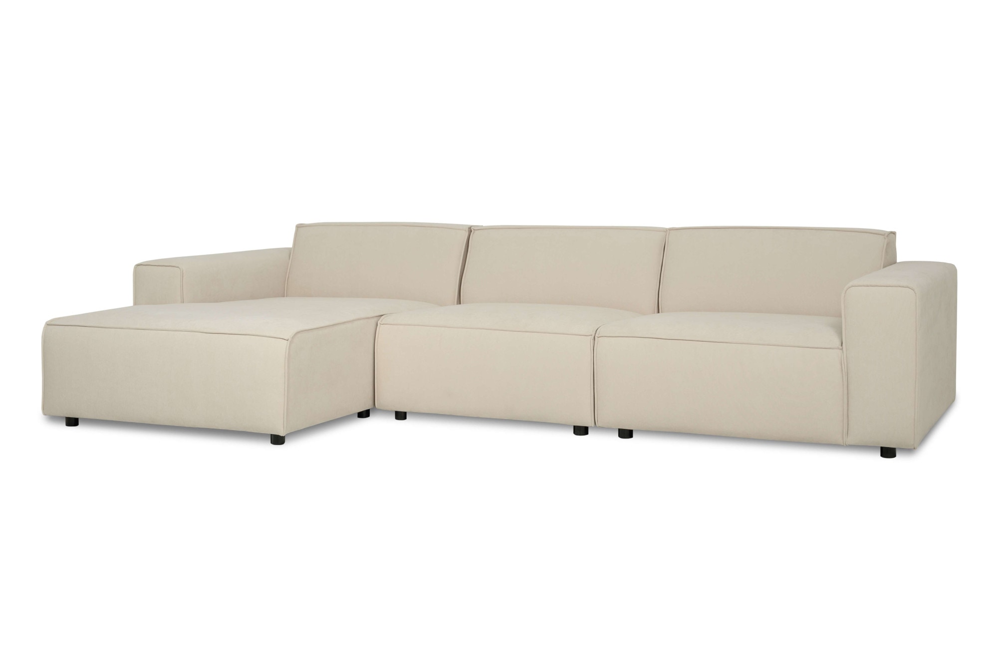GOODproduct Canapé d'angle »Jorrena, extra weicher Chenille-Stoff« Forme en L, 3 niveaux de confort, largeur 316 cm, avec suspension à ressorts ondulés