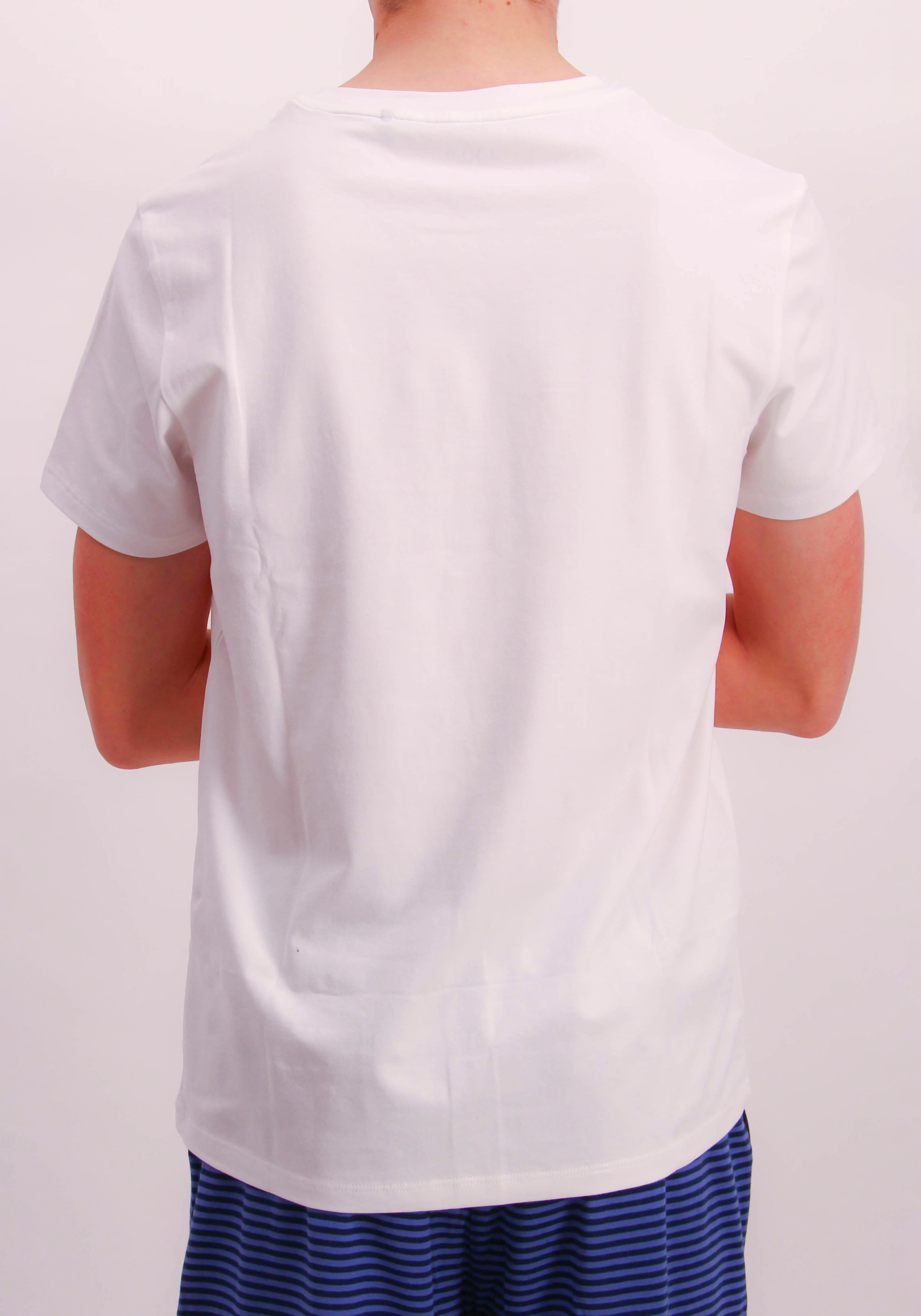 JOOP! Shorty »Pyjama Set Shirts & Shirt« 2 tlg. gestreifte Hose, Bindeband, Shirt kurzarm