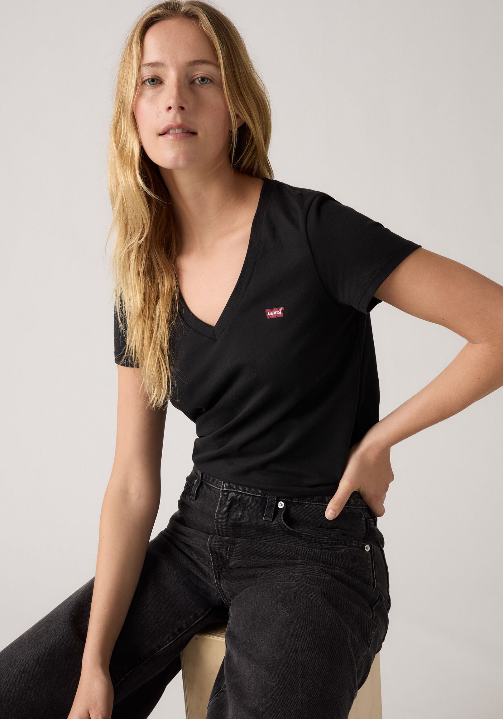 Levi's® T-shirt »VNECK TEE 2 PACK« Packung, 2 cuis