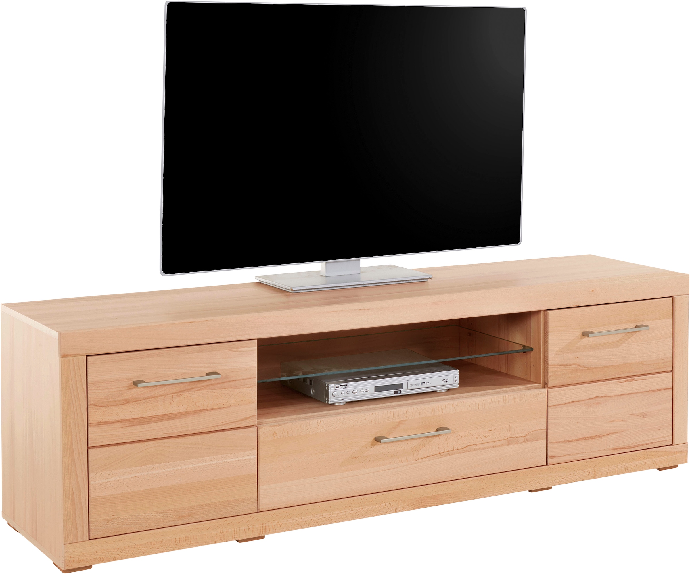 VOGL Möbelfabrik Lowboard »1237« Massivholzfront, Breite ca. 171 cm, mit Softclose Funktion