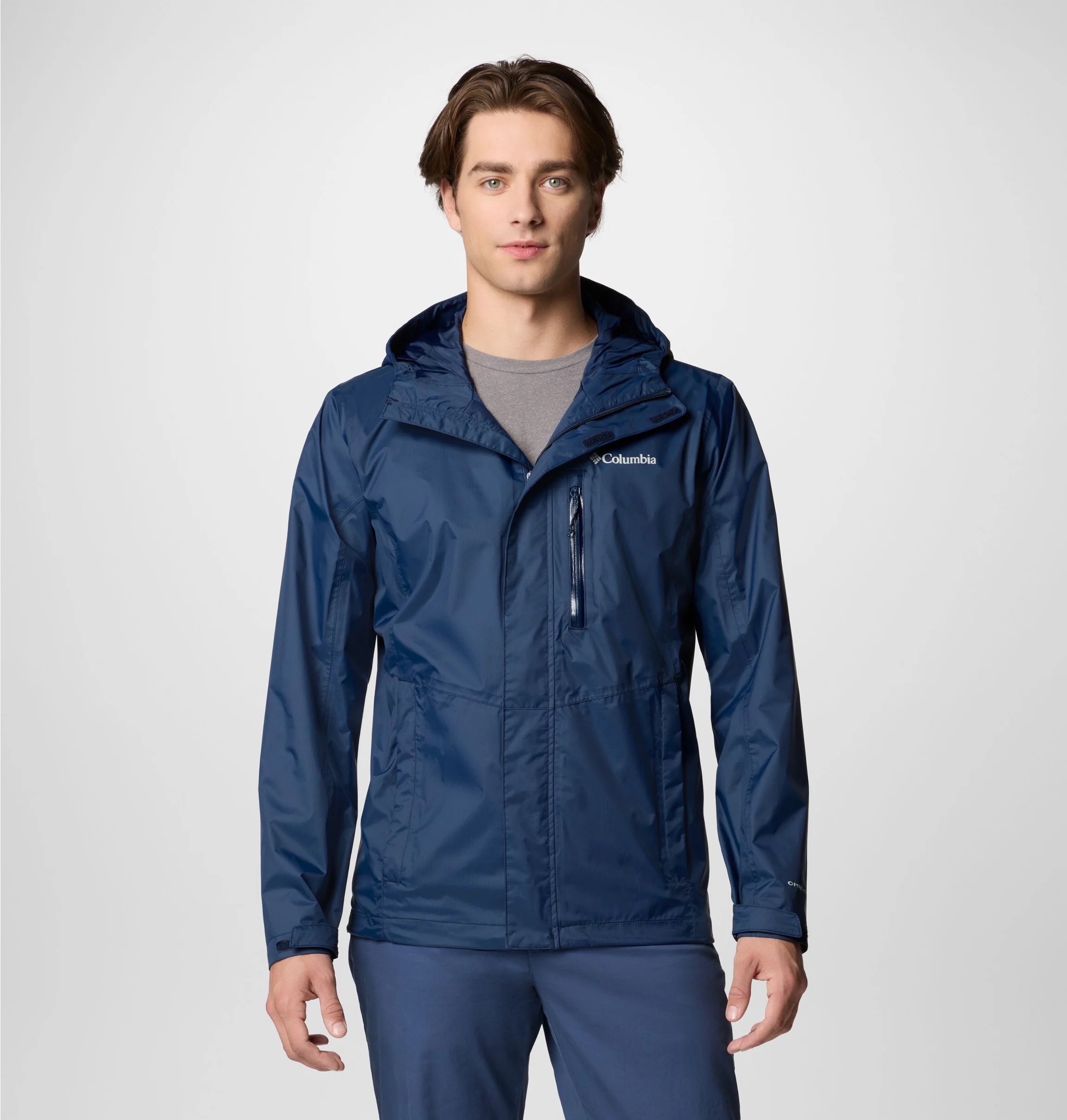 Columbia Regenjacke »Pouring Adventure III Jacket« sportliche Logostickerei, wasserdichtes und winddichtes Material