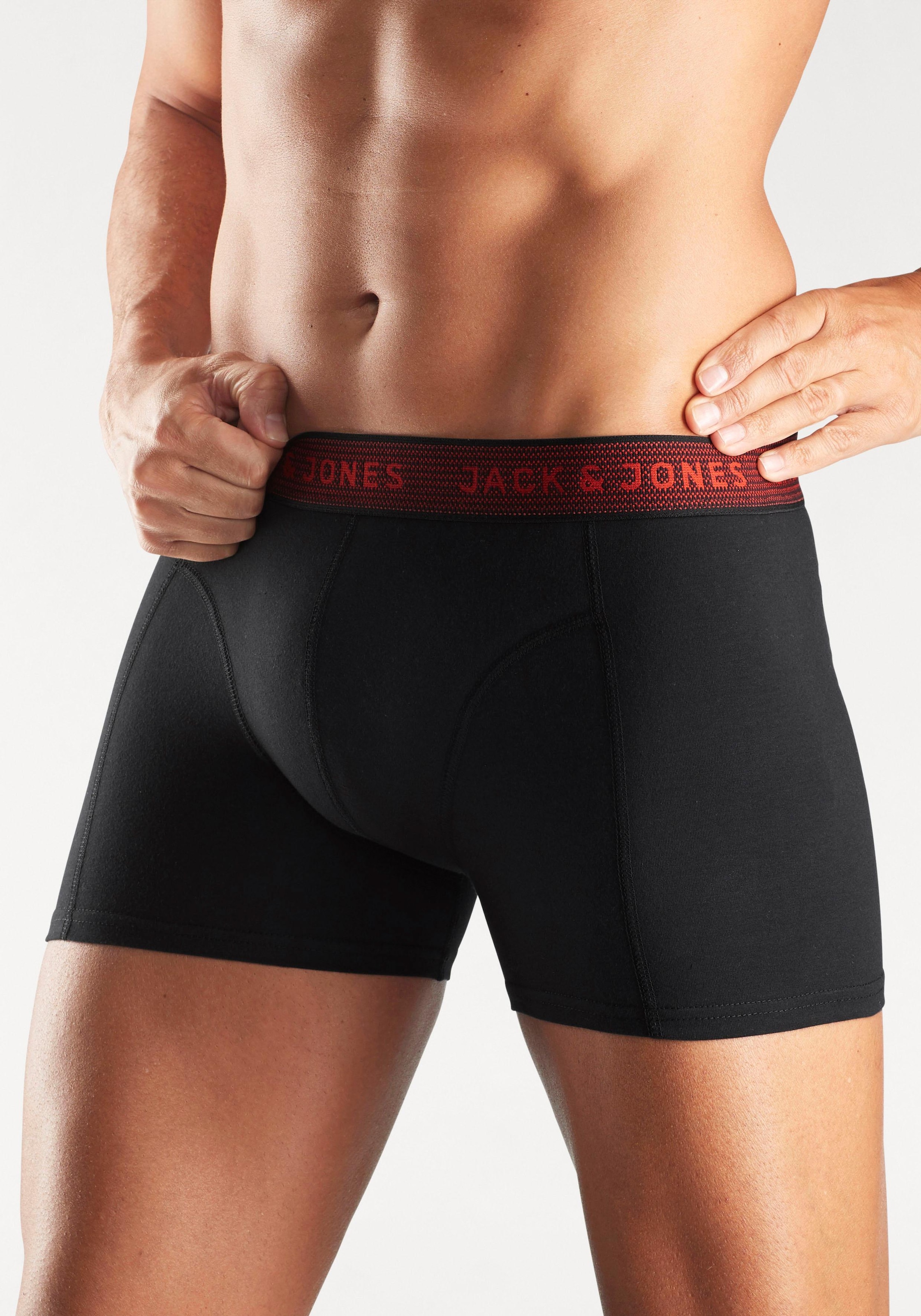 Jack & Jones Boxer »JAC Waistband Trunks« Packung, 3 cuis