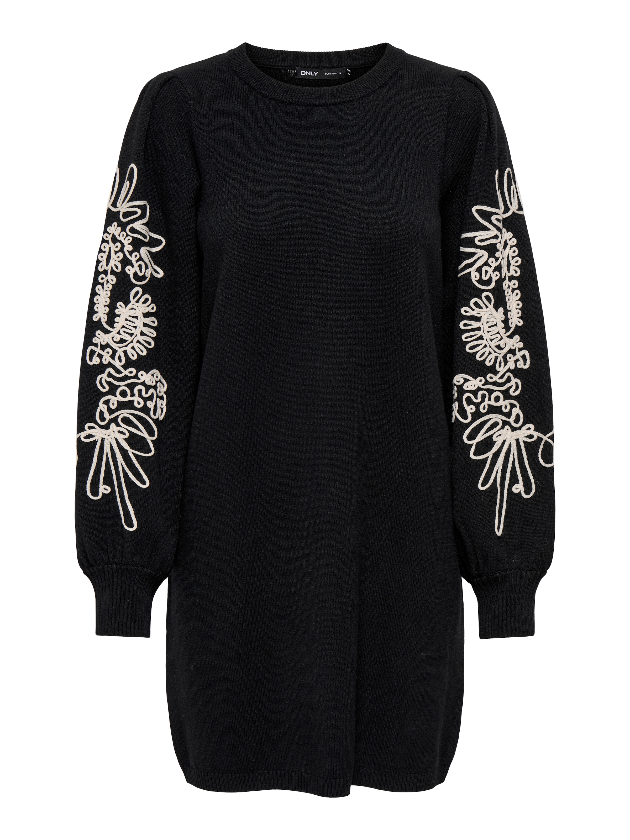 ONLY Robe en tricot »ONLMAGNOLIA LS DETAIL DRESS KNT« mélange de matériaux, coupe régulière