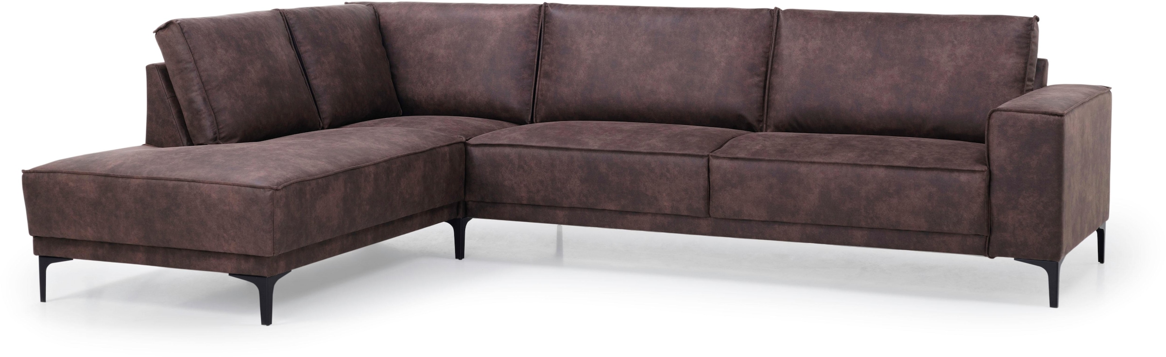 GOODproduct Ecksofa »OLAND Luxus-Microfaser L-Form, B: 289 cm, Skandi-Design« Struktur, Flachgewebe, Luxus-Microfaser, Boucle
