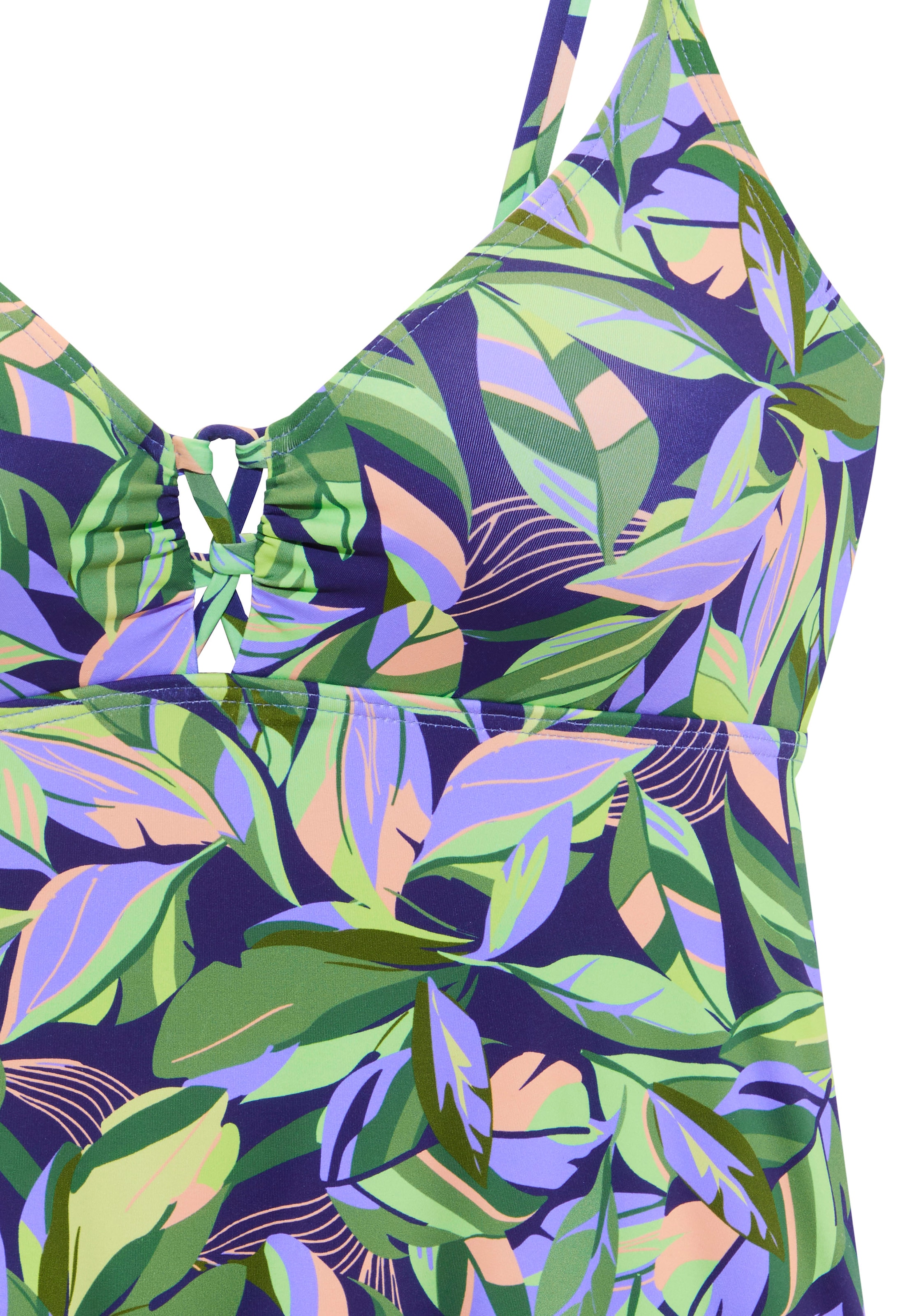 s.Oliver Tankini-Top mit modernem Allover-Print