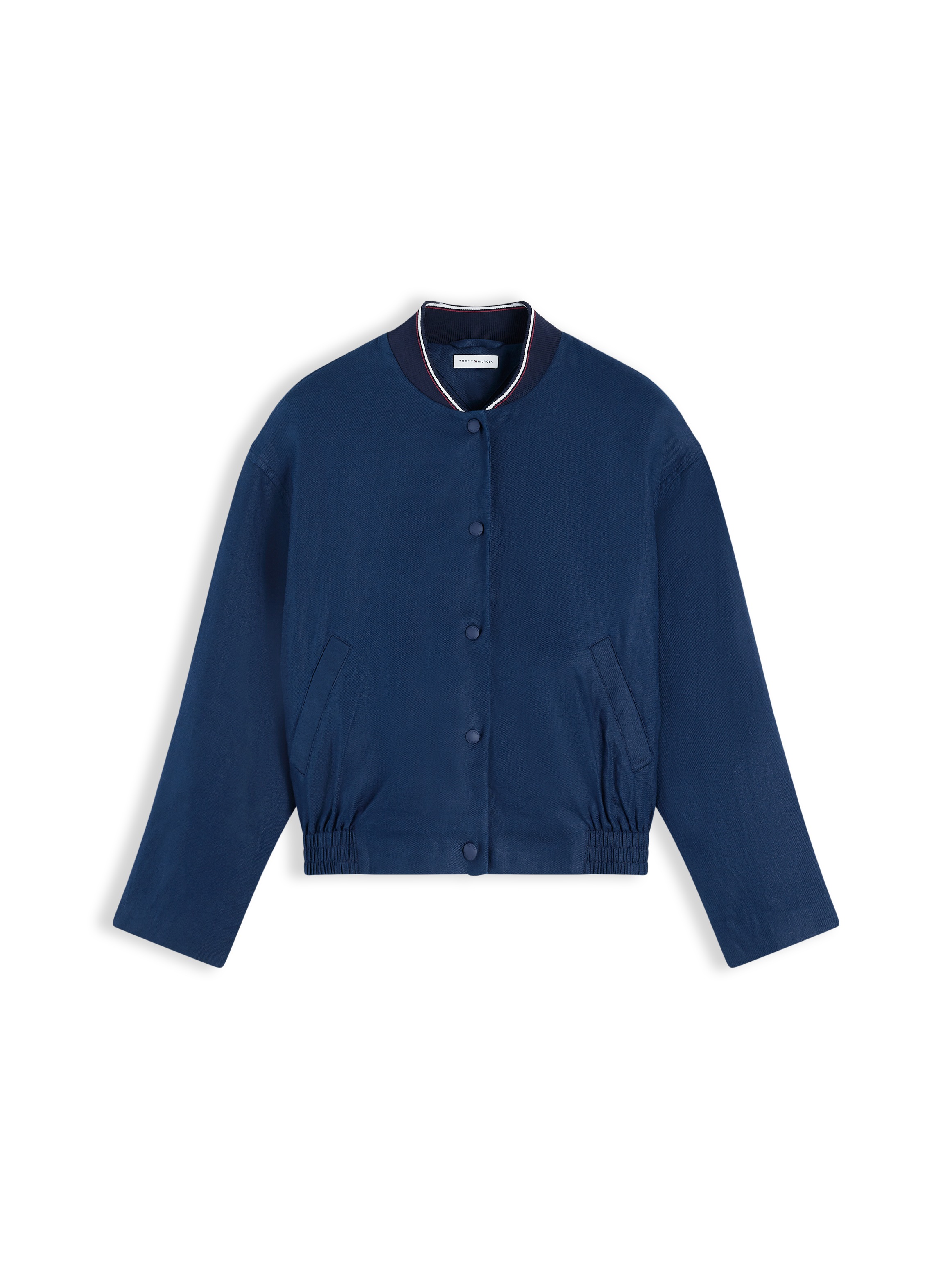 Tommy Hilfiger Bomberjacke »RWB LINEN BOMBER« Leinen