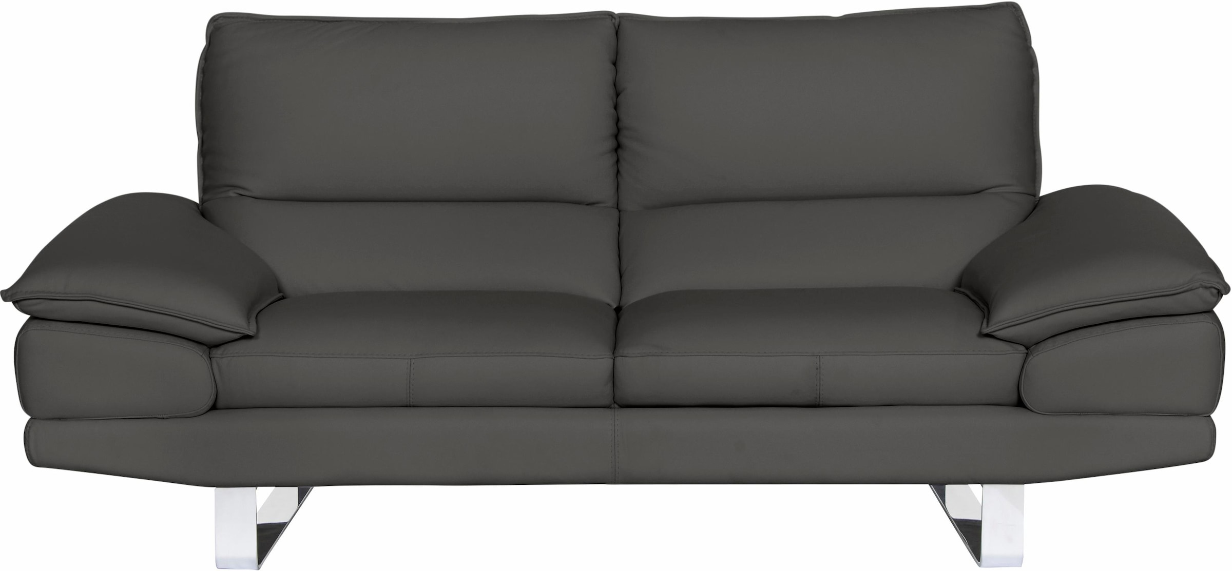 CALIA ITALIA 2,5-Sitzer »Dave, Sitzkomfort der Extraklasse, extra bequeme Armlehnen« mit Kufenfuss, in zwei Lederqualitäten