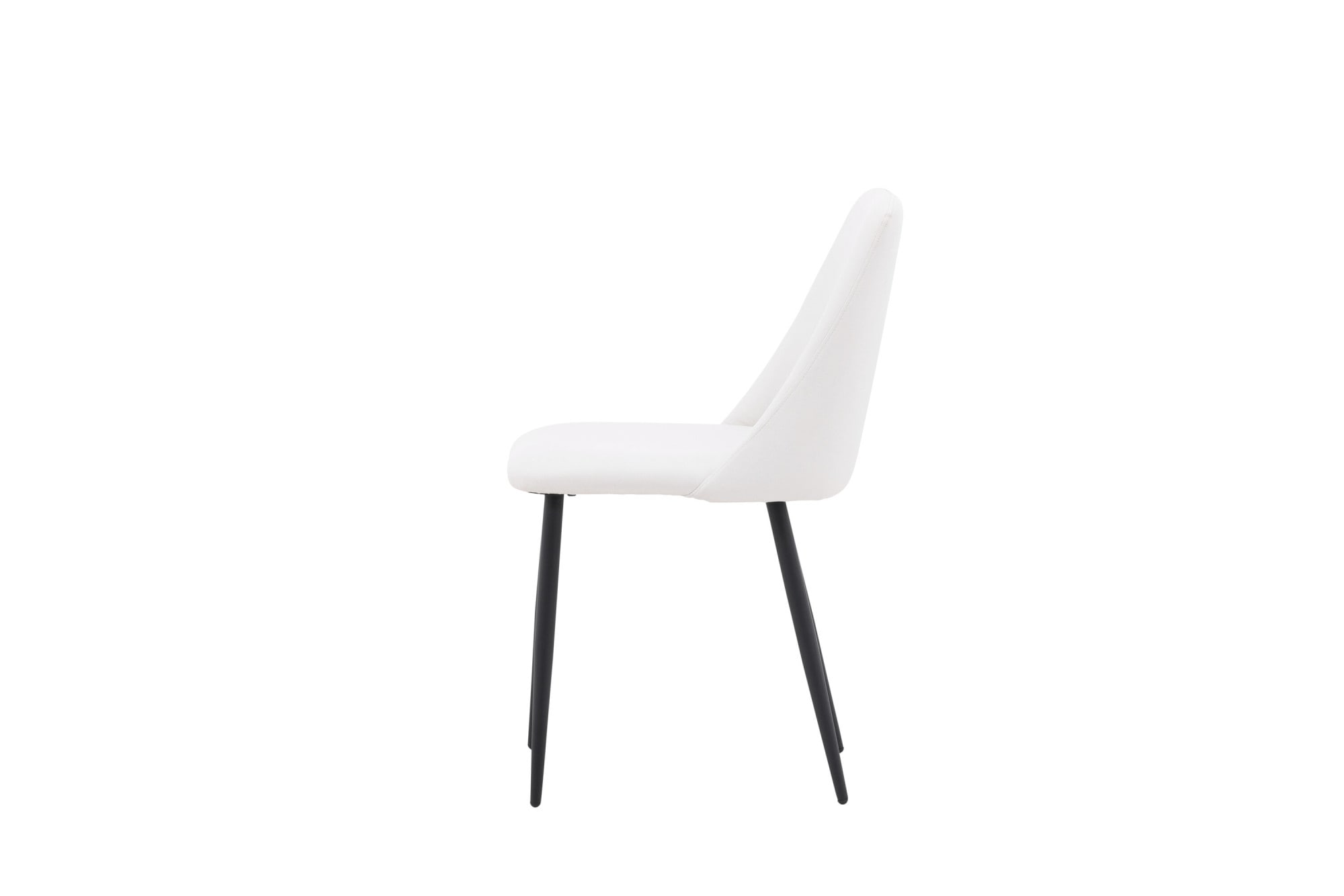Venture Home Chaise de salle à manger () chaise rembourrée, revêtement doux, pieds en acier, rembourrée, moderne