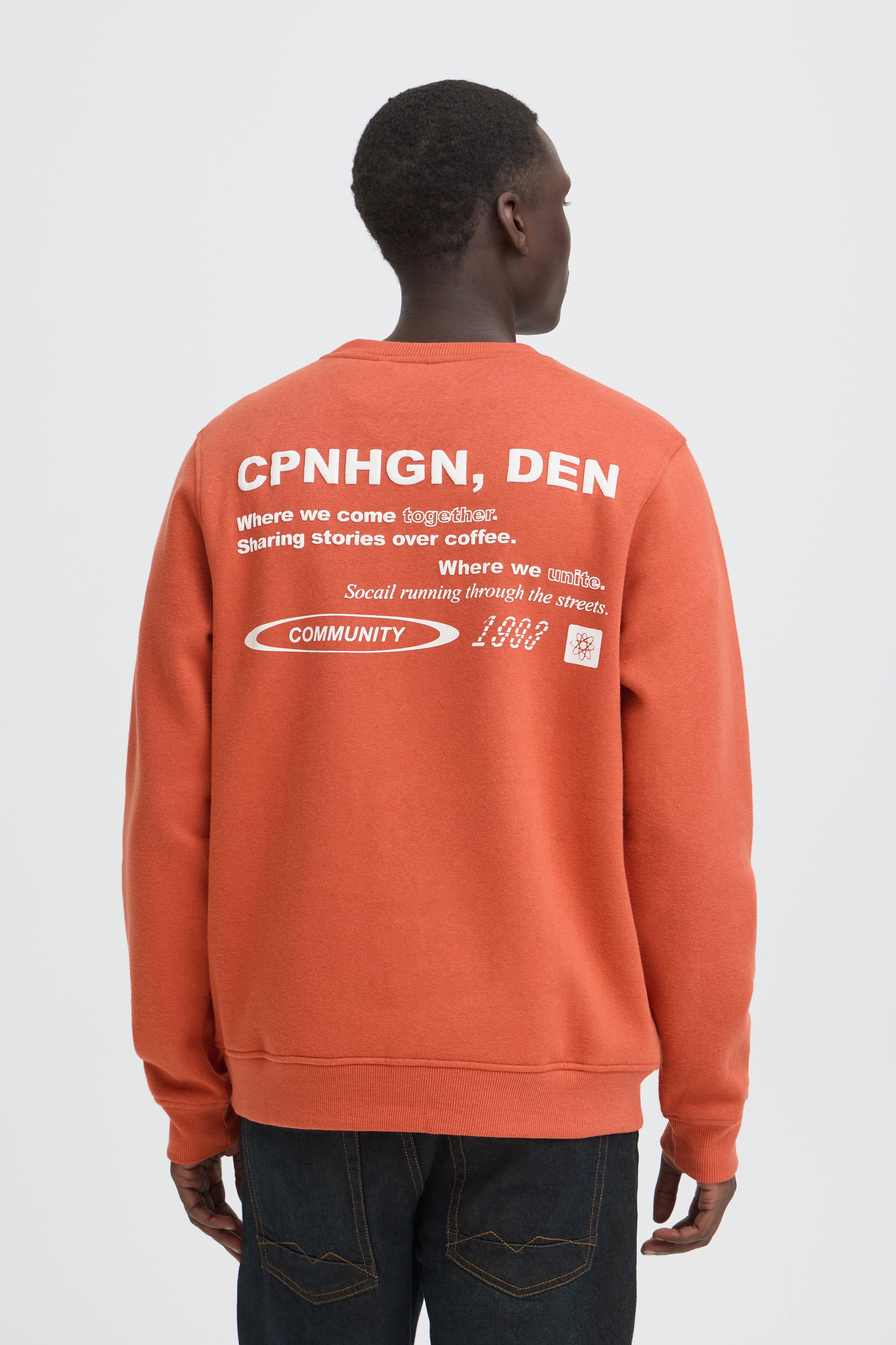 Blend Sweat-shirt »BHKEYAN GRAPHIC CREW SWEAT«, mélange coton, coupe régulière
