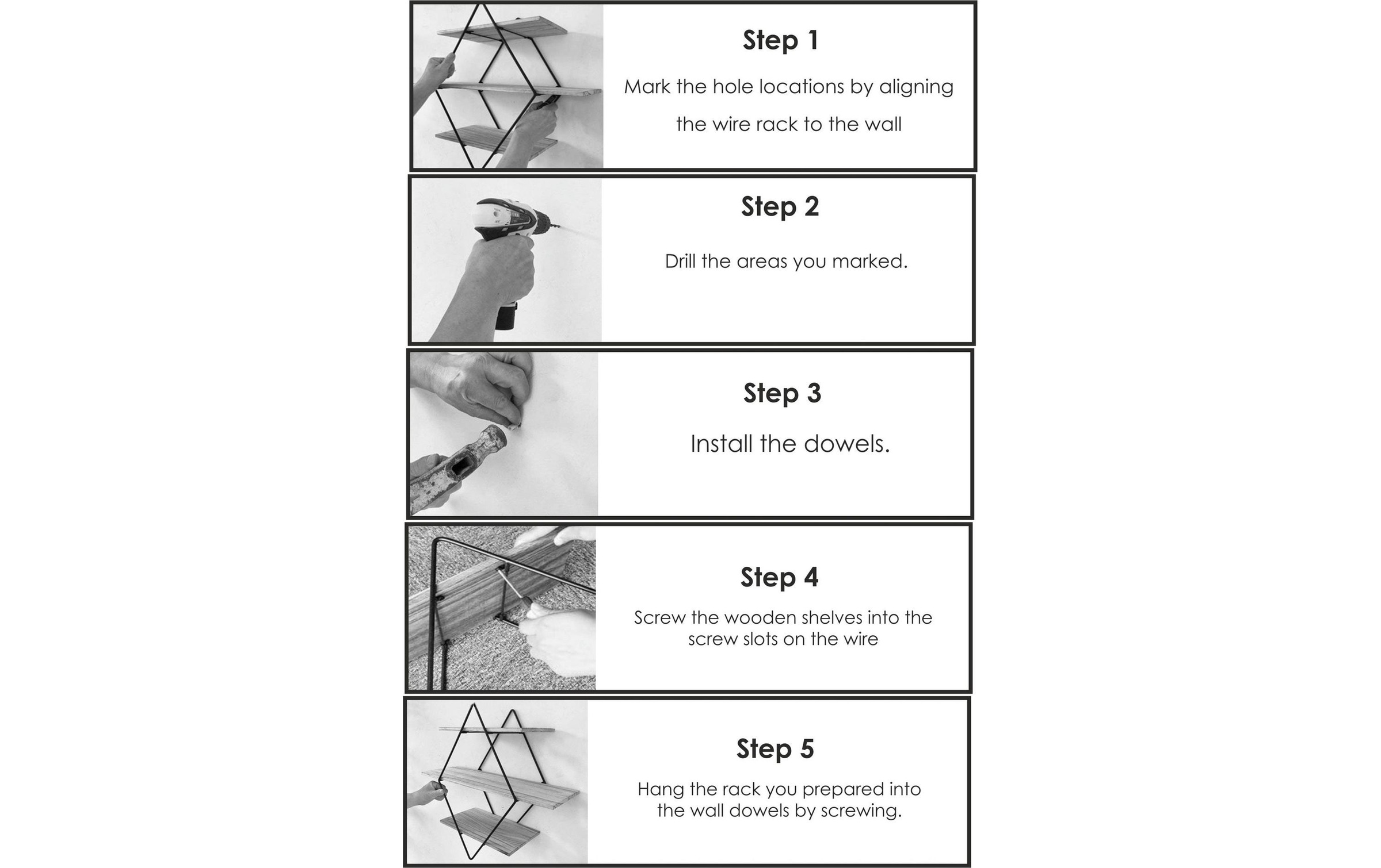 WOODY FASHION Wandregal »WR007 60 x 60 x 14 cm, Schwarz/Walnuss«