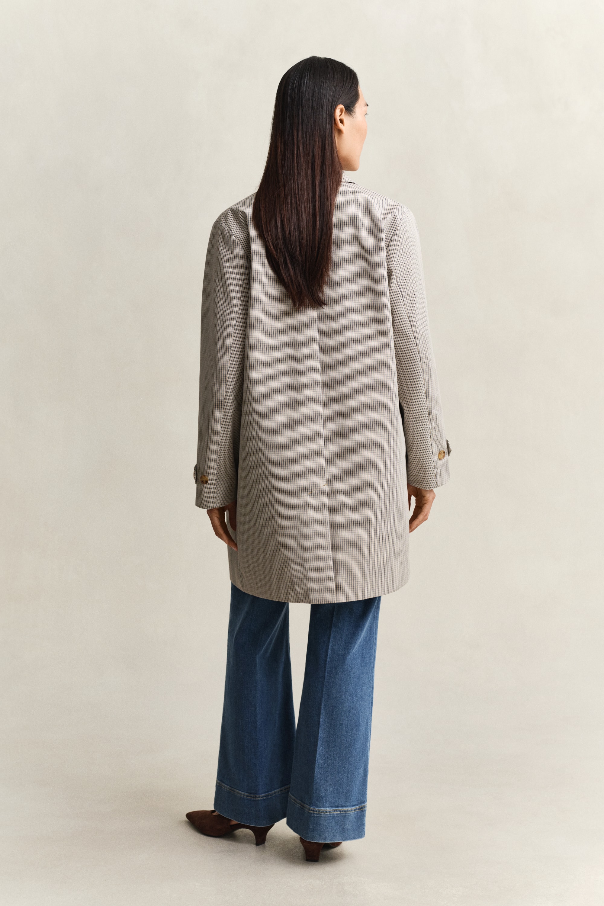 Gant Manteau court »CHECKED COTTON BLEND CAR« Regular fit mit praktischen Taschen