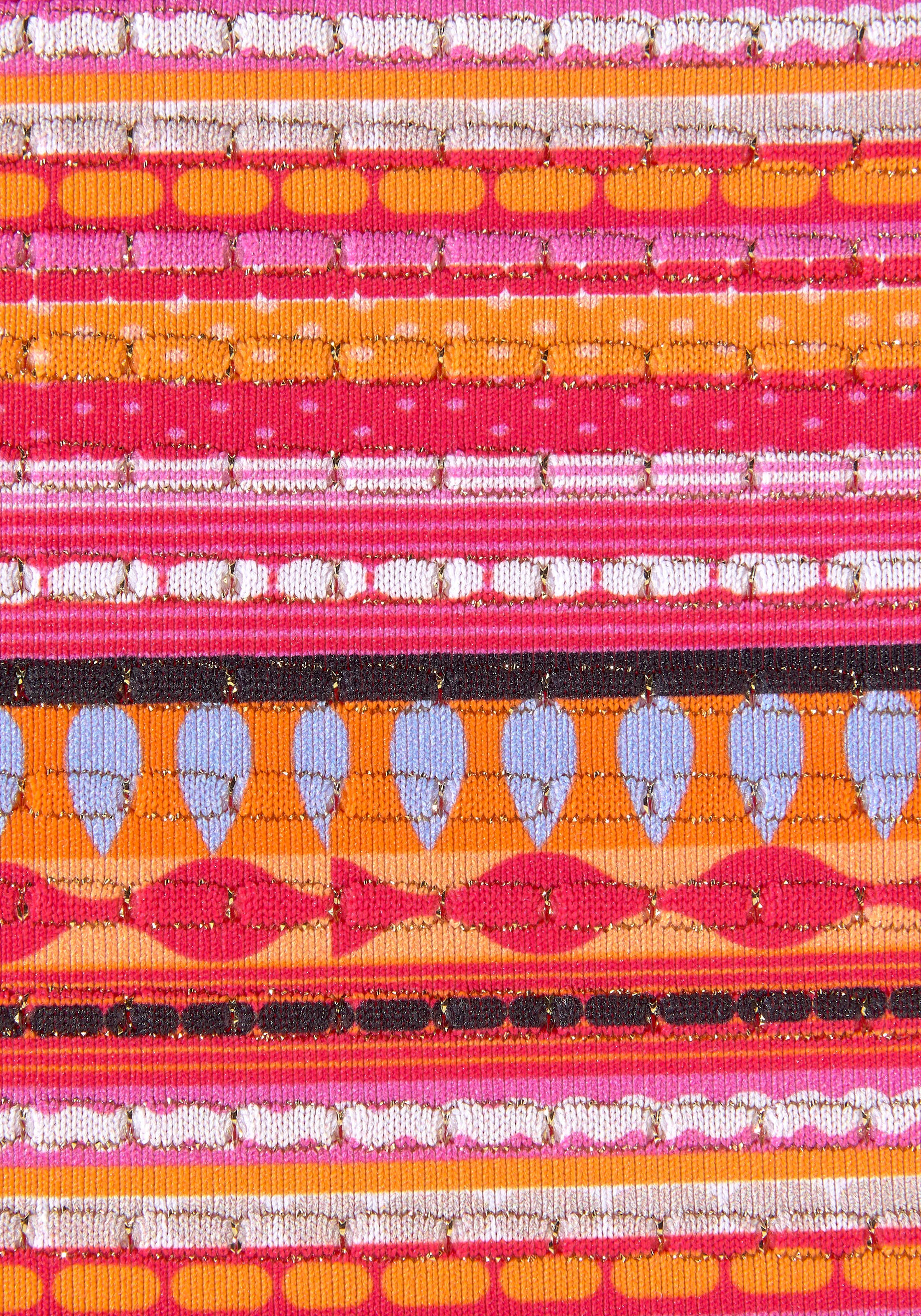 LASCANA Triangel-Bikini , mit goldfarbenen Glitzerstreifen