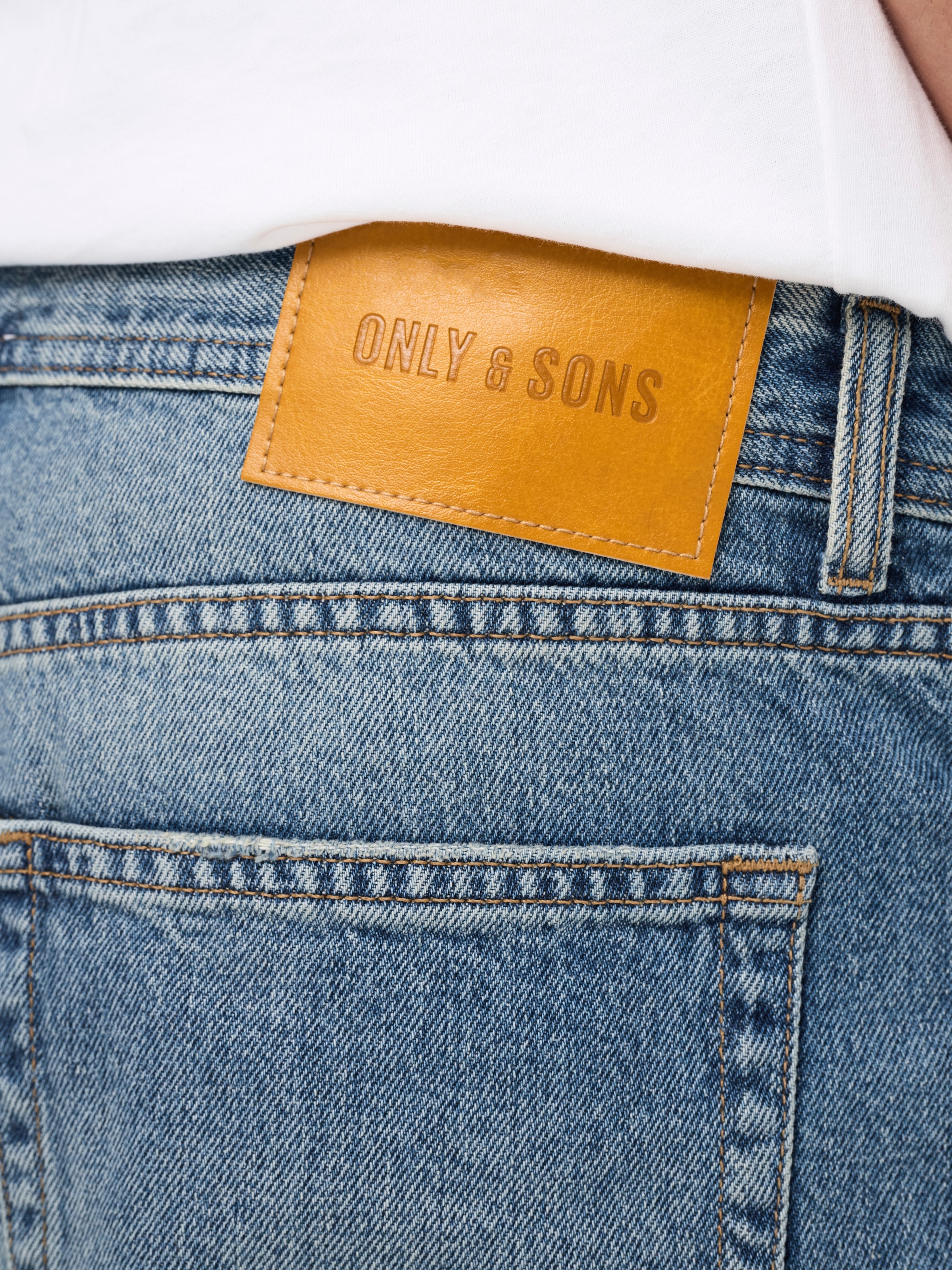 ONLY & SONS Short en jean »ONSFADE MB TINT 9085 TAI DNM SHORTS NOOS« coton, coupe ample
