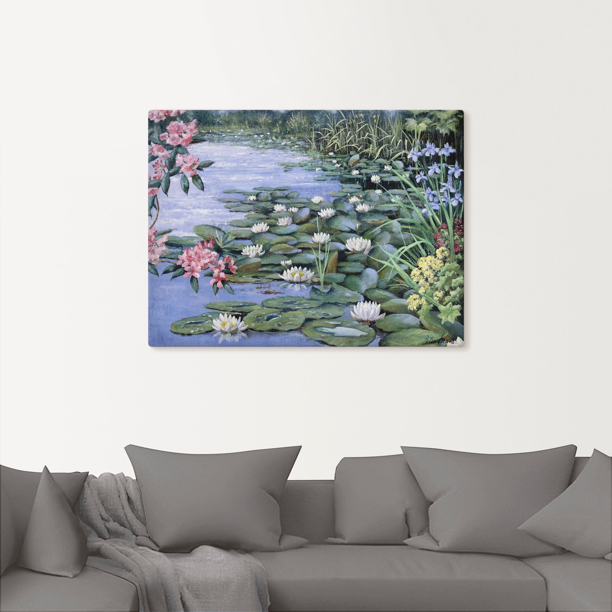 Artland Tableau sur toile »Der See« 1 cuis tlg. auf Holzrahmen gespannt