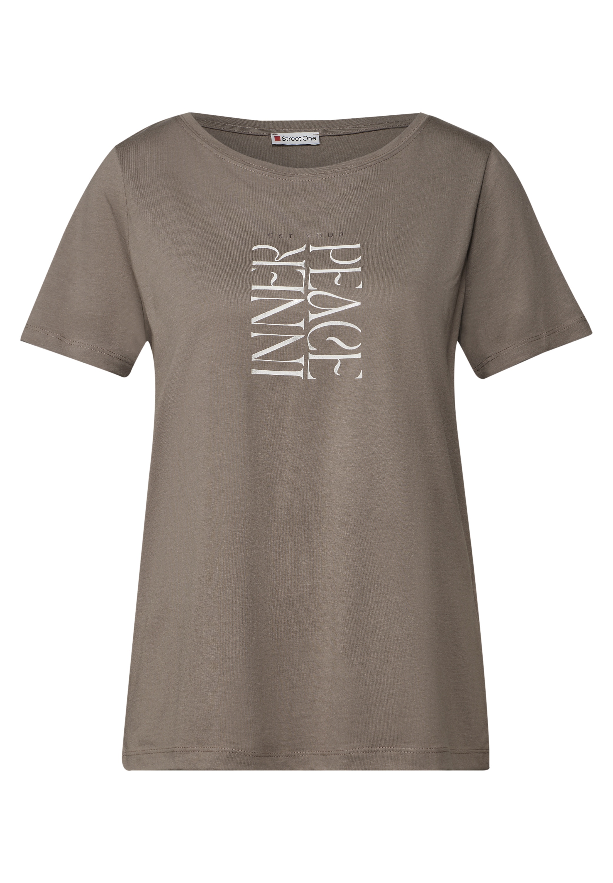 STREET ONE Haut de chemise avec impression texte