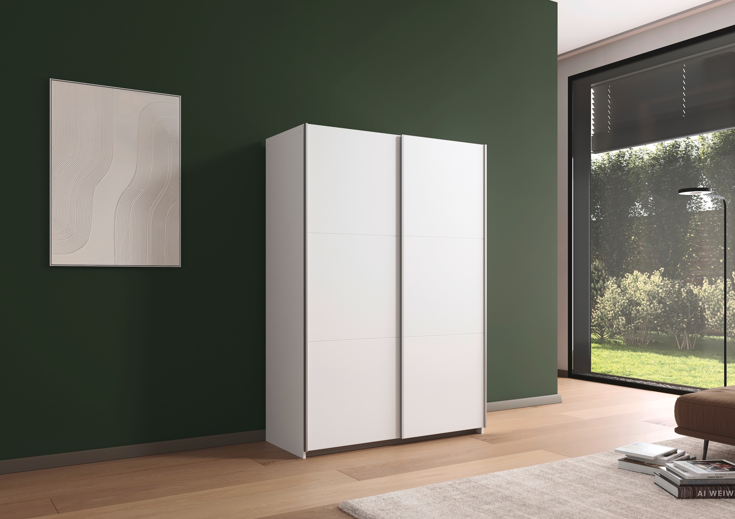 GOODproduct Schwebetürenschrank »PAULLY Schlafzimmerschrank Garderobe  Preiskracher« Kleiderschrank Breite 131 cm Bestseller MADE IN GERMANY