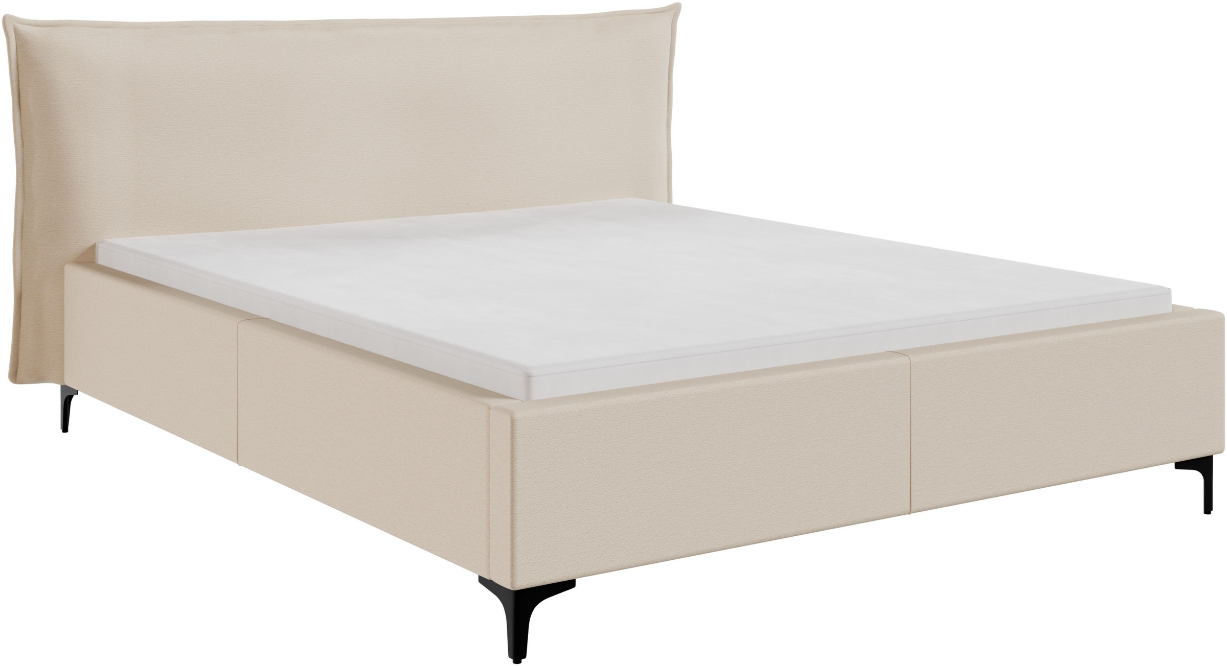 FORTE Lit rembourré »Helsingborg« incl. sommier à lattes, disponible en plusieurs couleurs