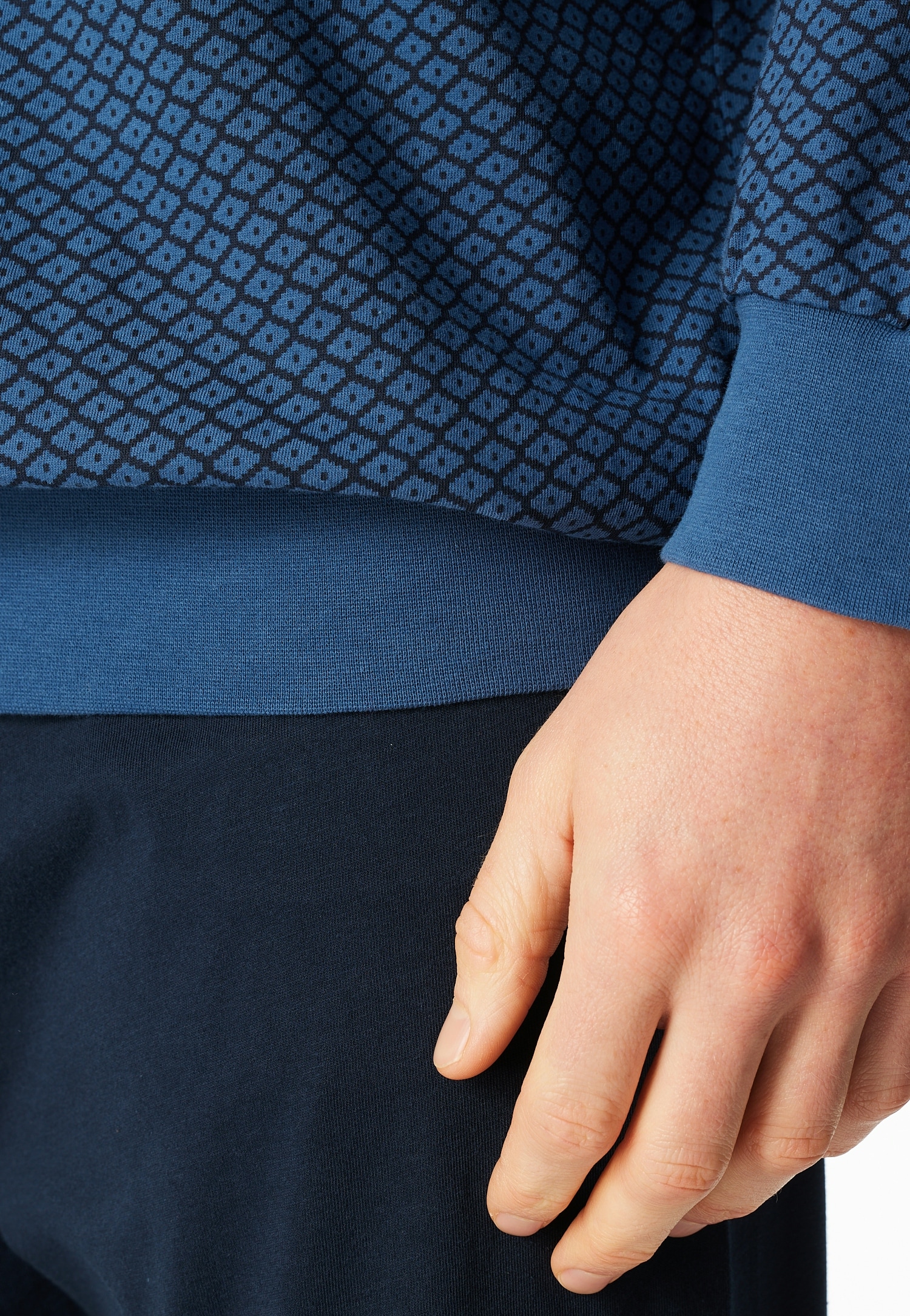 Schiesser Pyjama »Comfort Essentials« 2 pièces mit angenehmen Bündchen