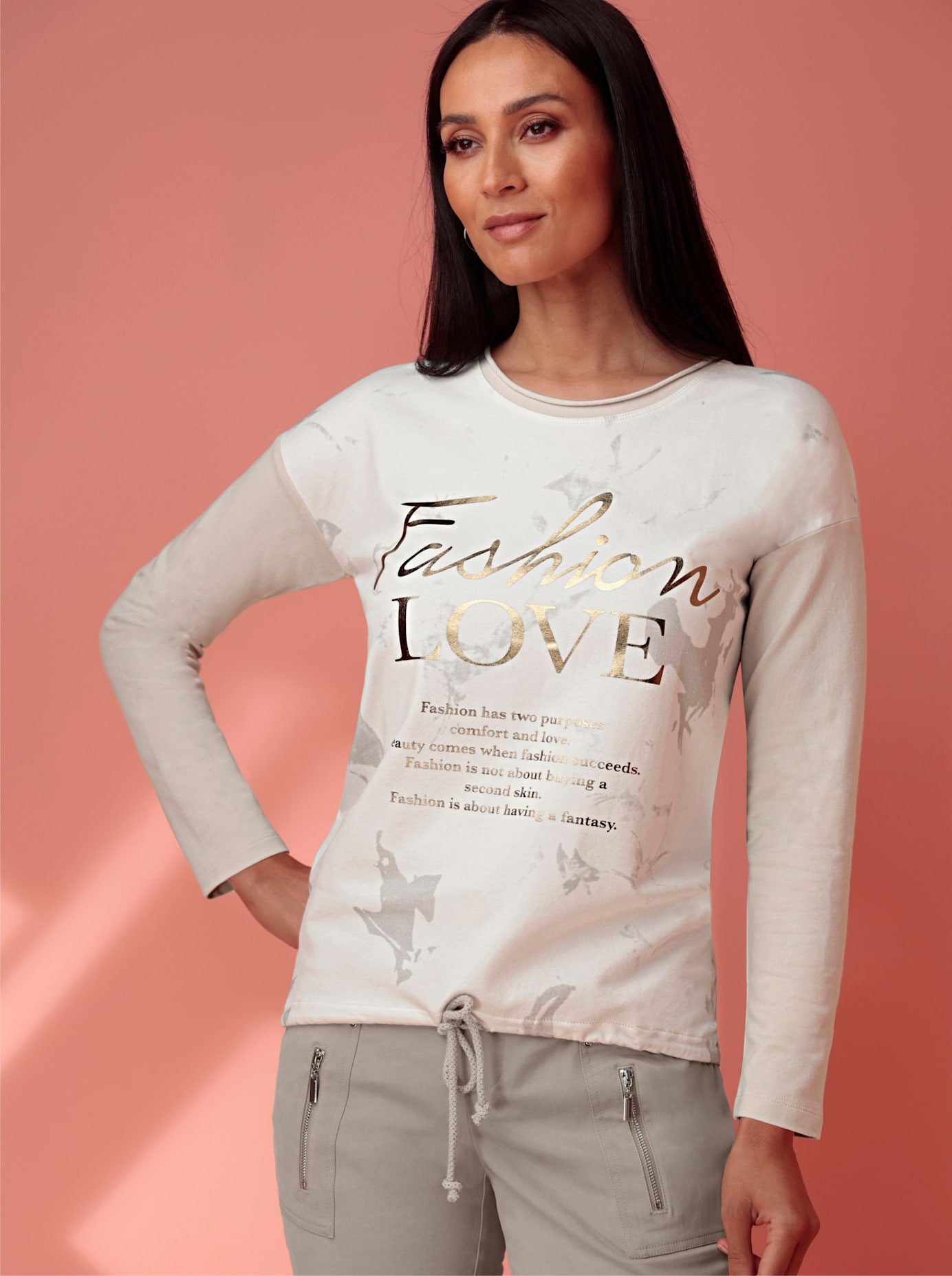 heine Langarmshirt »Druck-Shirt« 1 Stk.