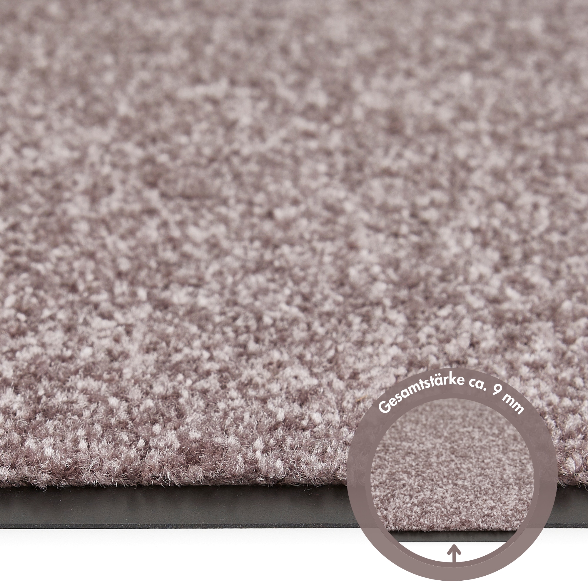 Andiamo Tapis de sol »Super Wash & Clean, Made in Belgium« Rectangulaire 7 mm Höhe Schmutzfangmatte, Uni Farben, rutschhemmend, waschbar