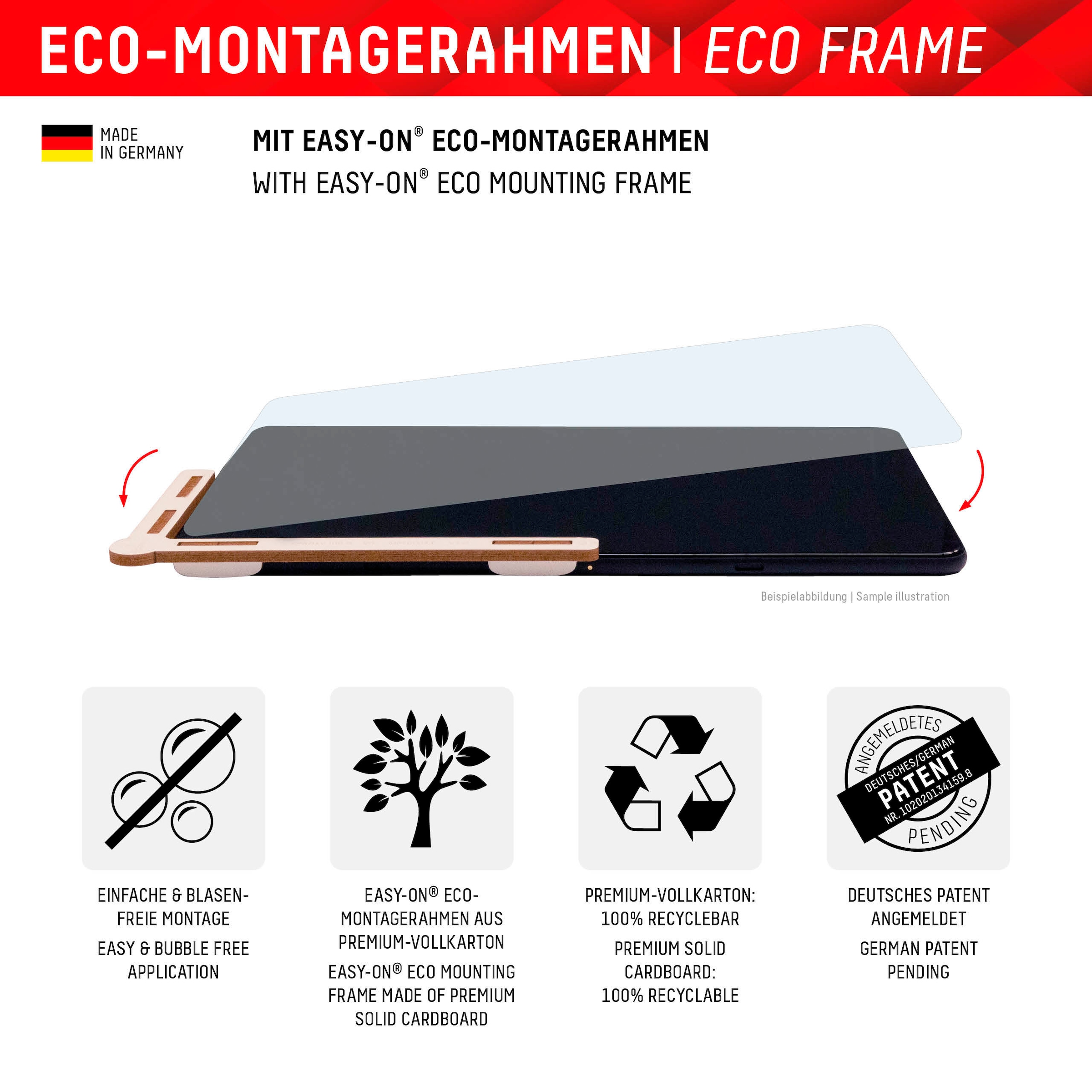 Displex Displayschutzfolie »Tablet Glass« für Samsung Galaxy Tab S7;Samsung Galaxy Tab S8;Samsung Galaxy Tab S9;Samsung Galaxy Tab S9 FE