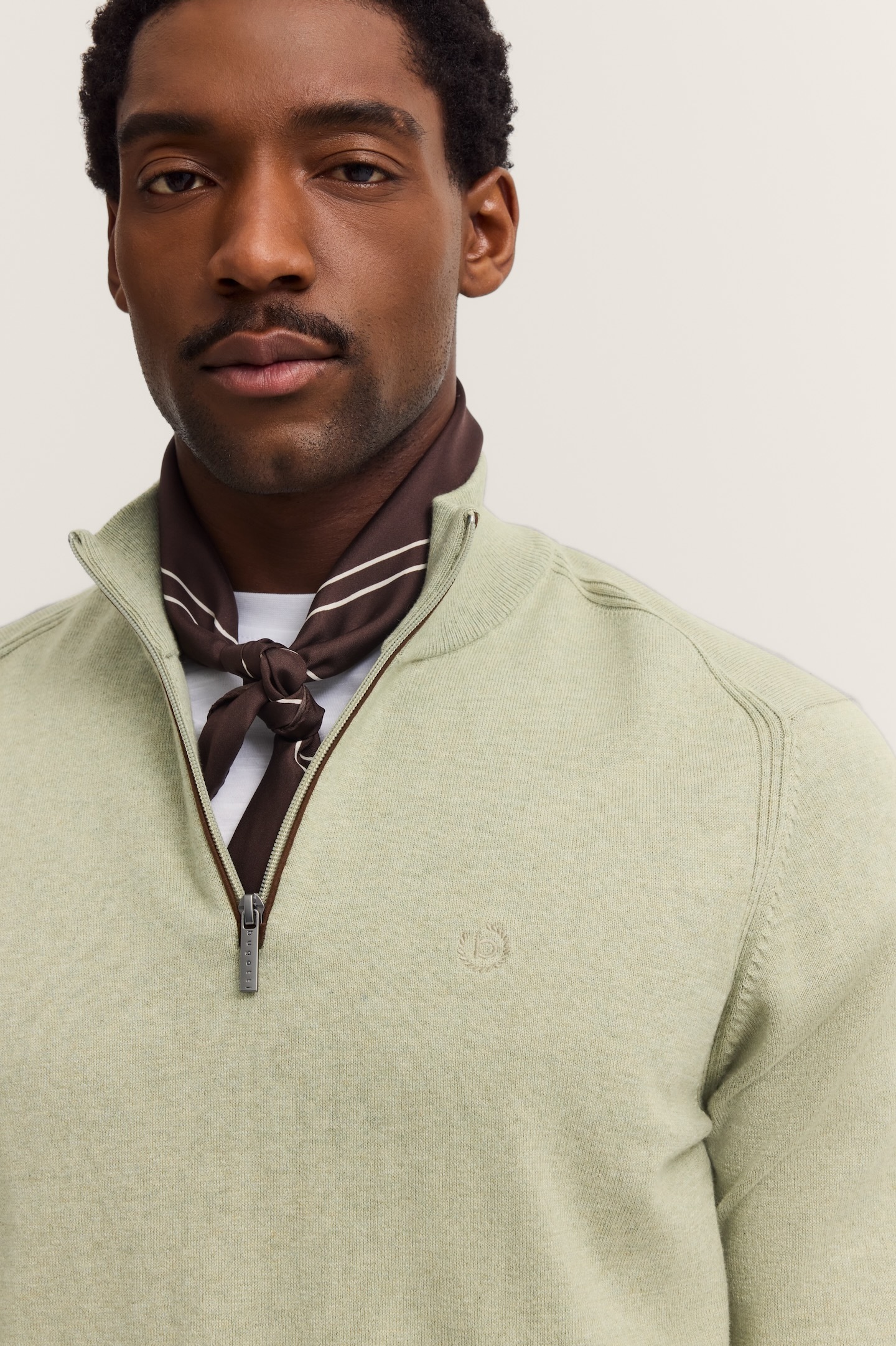 bugatti Troyer »Regular Fit« aus Baumwolle-Kaschmir mit Reissverschluss