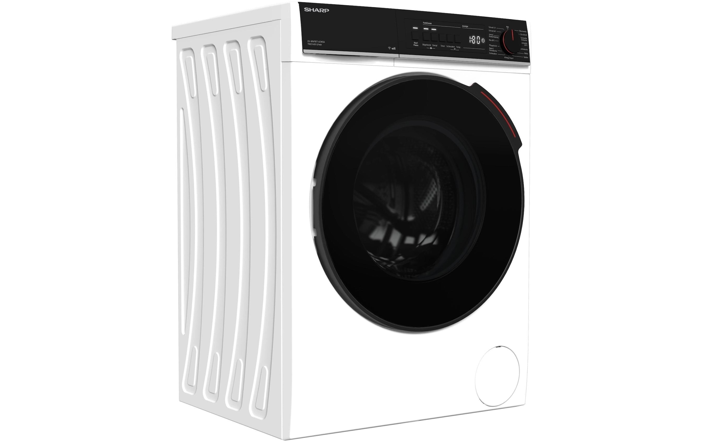 Sharp Machine à laver »ES-WNFB714CWDA-DE« 7 kg 1400 U/min