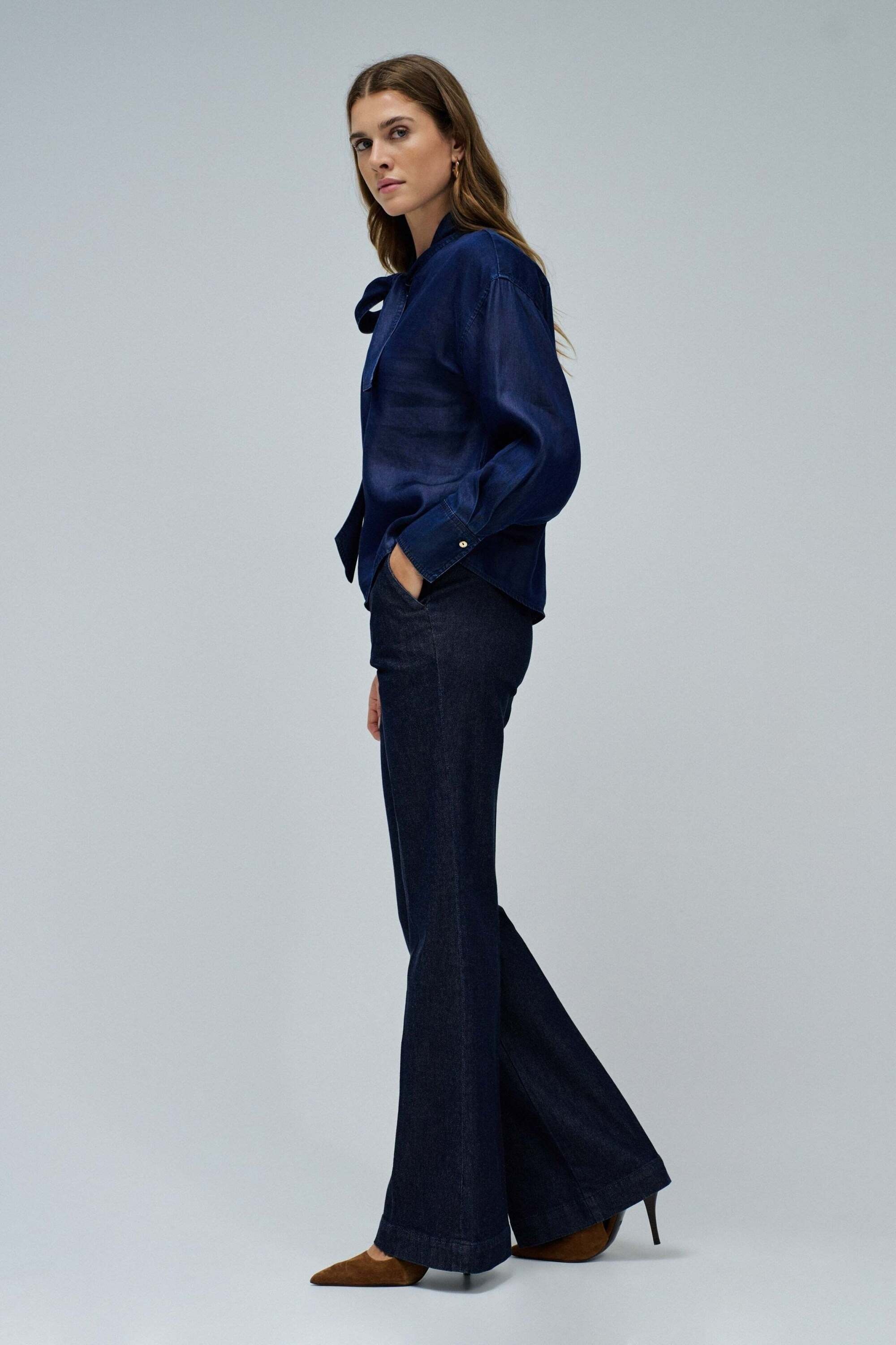 Salsa Blouse à manches longues »Salsa Jeans Langarmbluse Blouse W/ Lace«