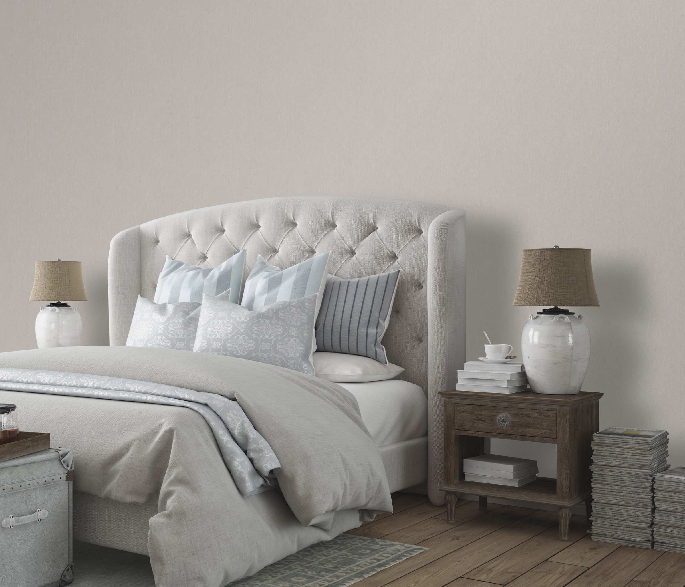 Erismann Vliestapete »Vliestapete CELESTE - trendige Unistruktur« geprägt Phthalate frei