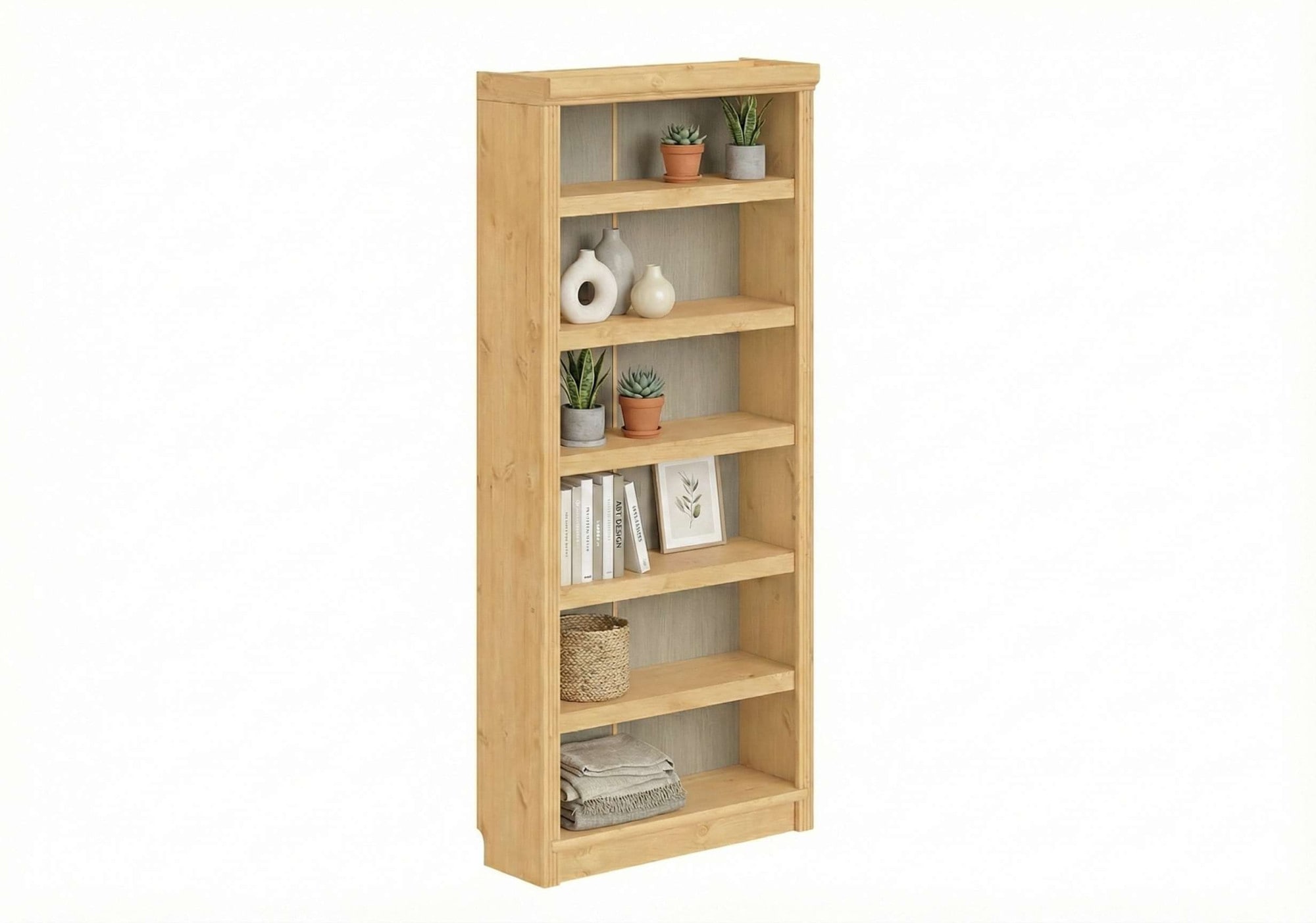 GOODproduct Bücherregal »Soeren Regal B/T/H: 80/29/185 cm, 6 Fächer« aus massiver Kiefer, FSC®-zertifiziert