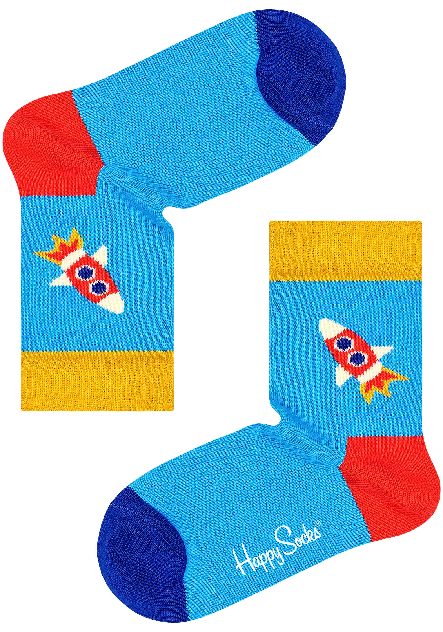Happy Socks Chaussettes longues 3er Pack,  mit verspielten Roboter-Motiven