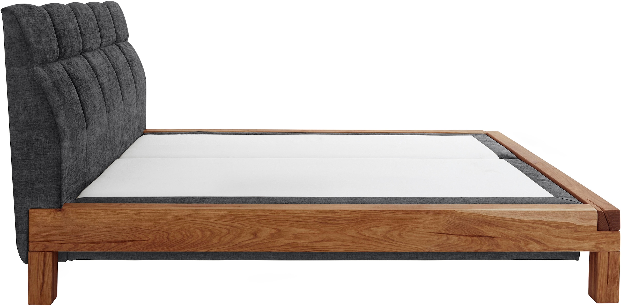 Home affaire Boxspringbett »VILLADS inkl. Taschenfederkernmatratze H2-H4 und Topper« Inside-Boxspring, recycelte Bezugsstoffe, Liegefläche 160 cm x 200 cm