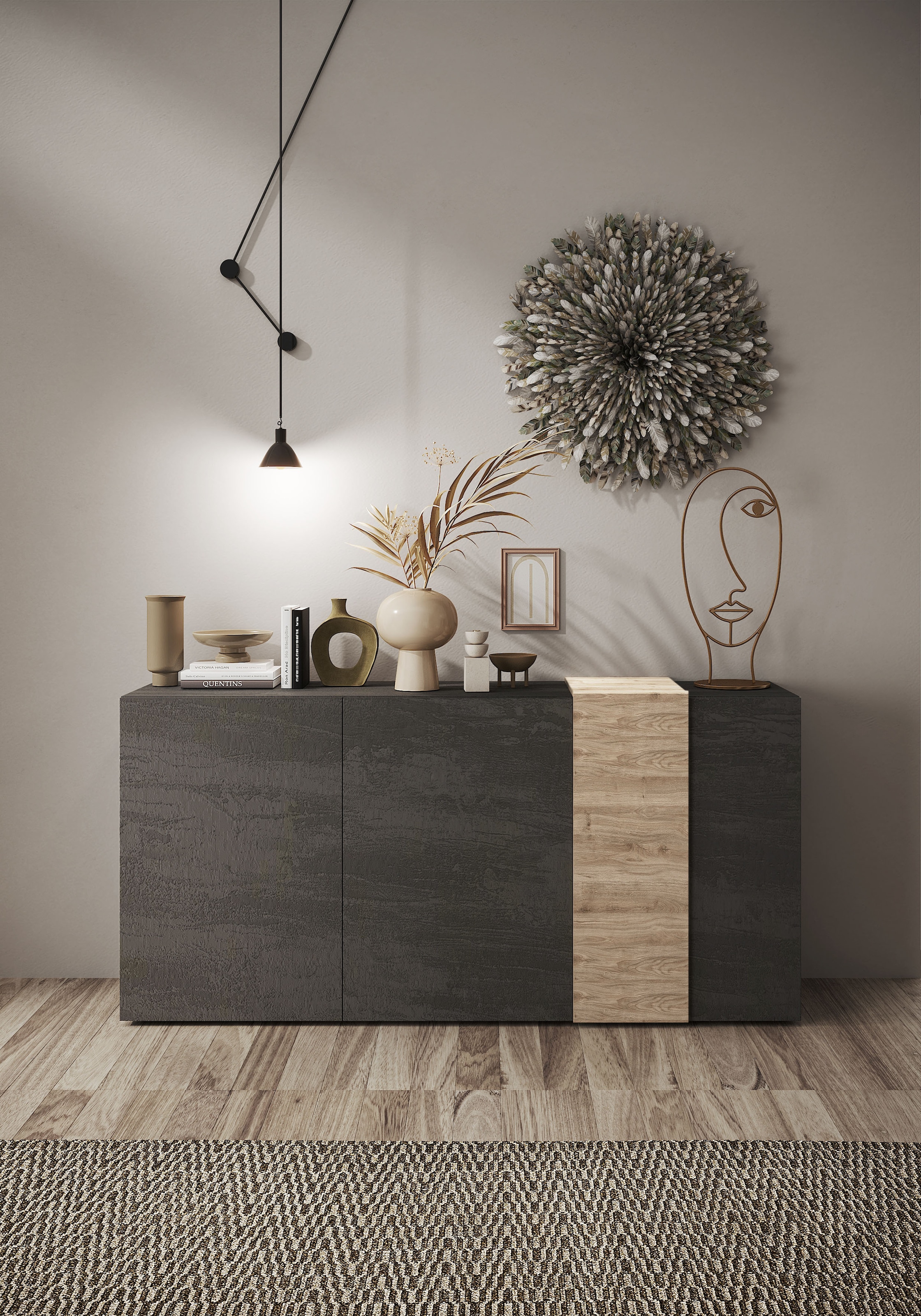 Home affaire Sideboard »Venus, Kommode« Breite 181 cm