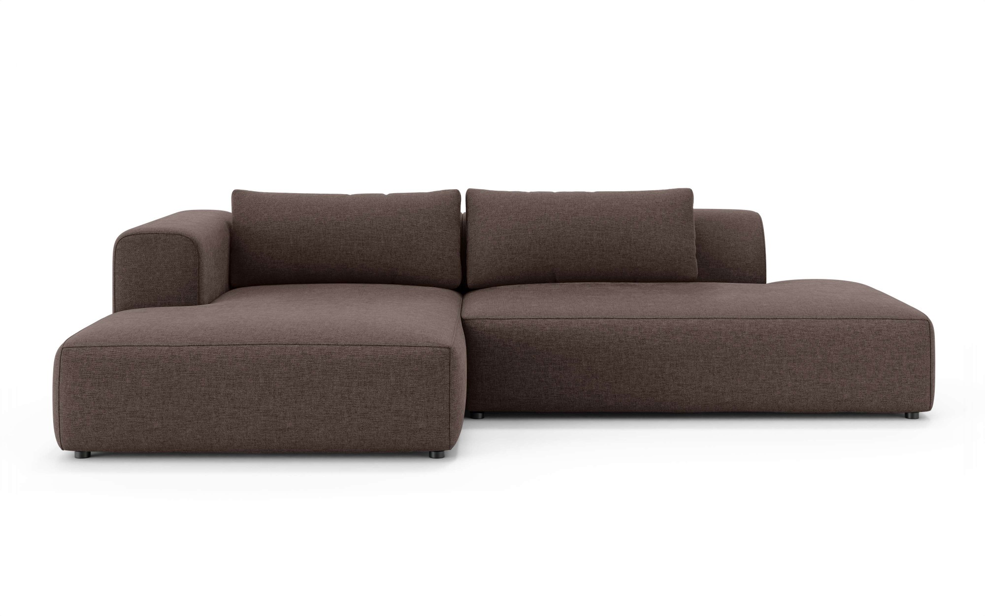 GOODproduct Canapé d'angle »TIARRA Design-Sofa mit Ottomane recht/links bestellbar, Breite 287 cm« L-Form mit hochelastischer Schaum und Wellenunterfederung