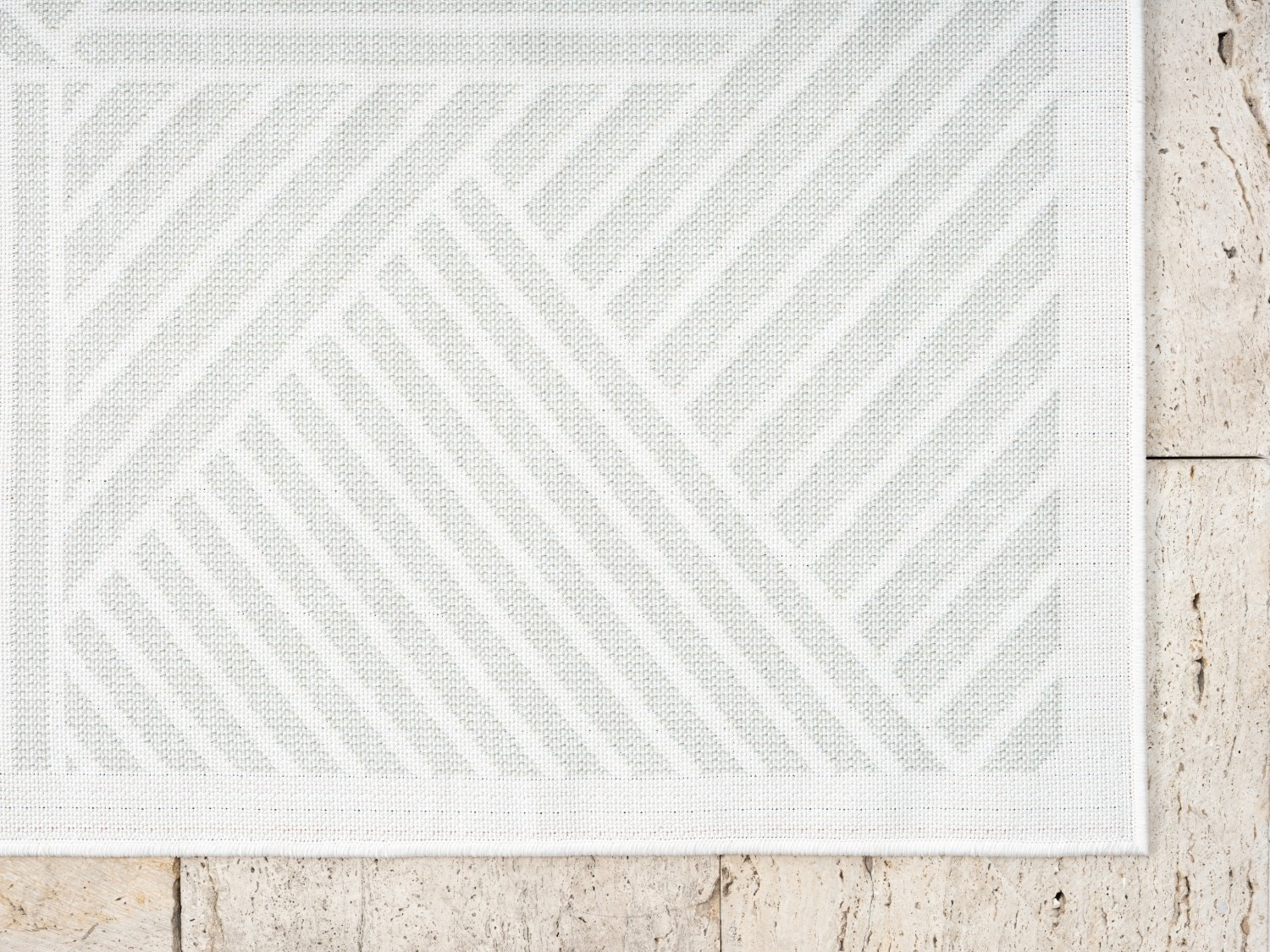 Myflair Möbel & Accessoires Tapis »Vill, LAGERRÄUMUNG!« Rectangulaire 8 mm Höhe modernes Design, Hoch-Tief Effekt, Outdoor geeignet, Balkon, Terrasse