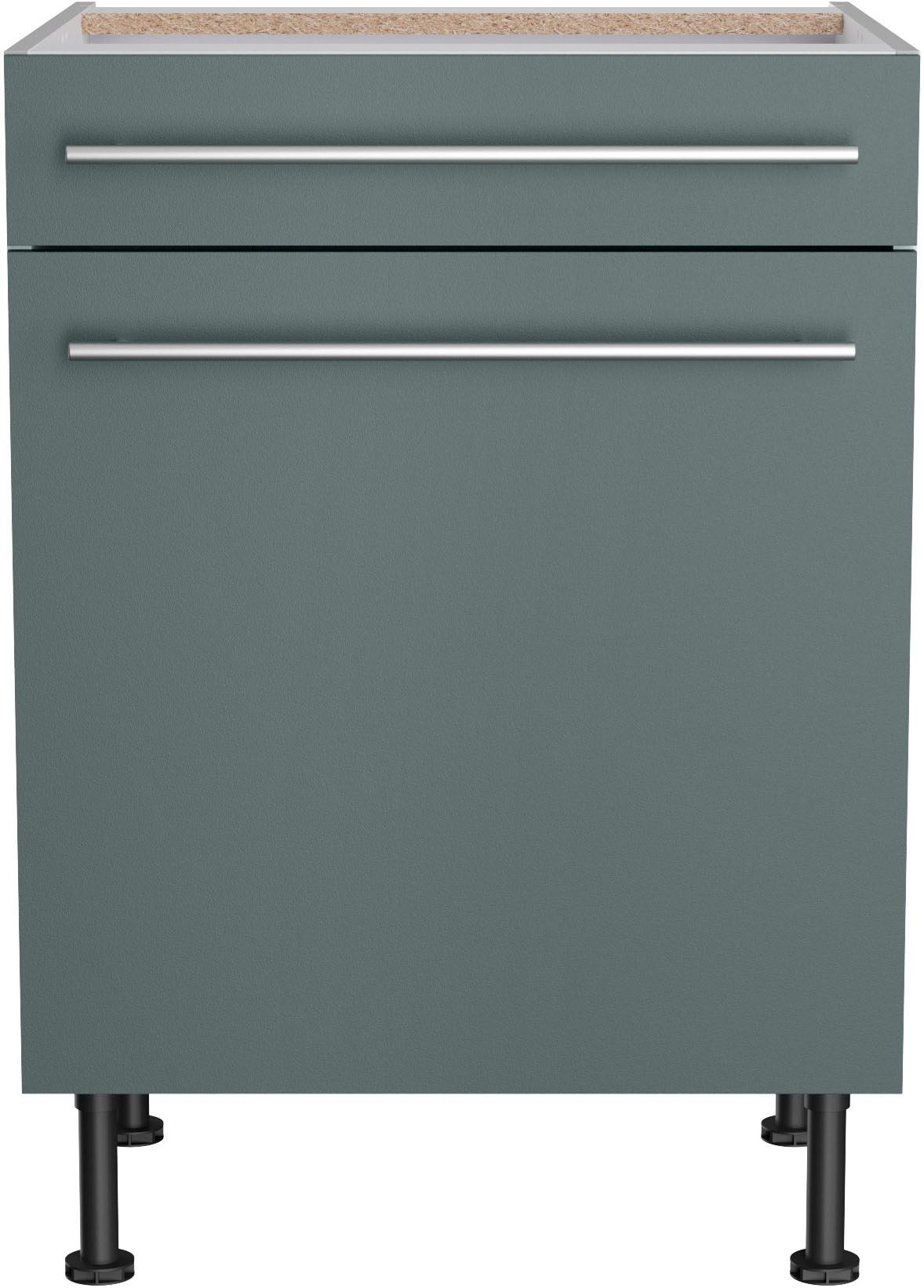 KOCHSTATION Unterschrank »KS-Bern2« Breite 60 cm, 1 Tür, 1 Schubkasten, 1 Einlegeboden